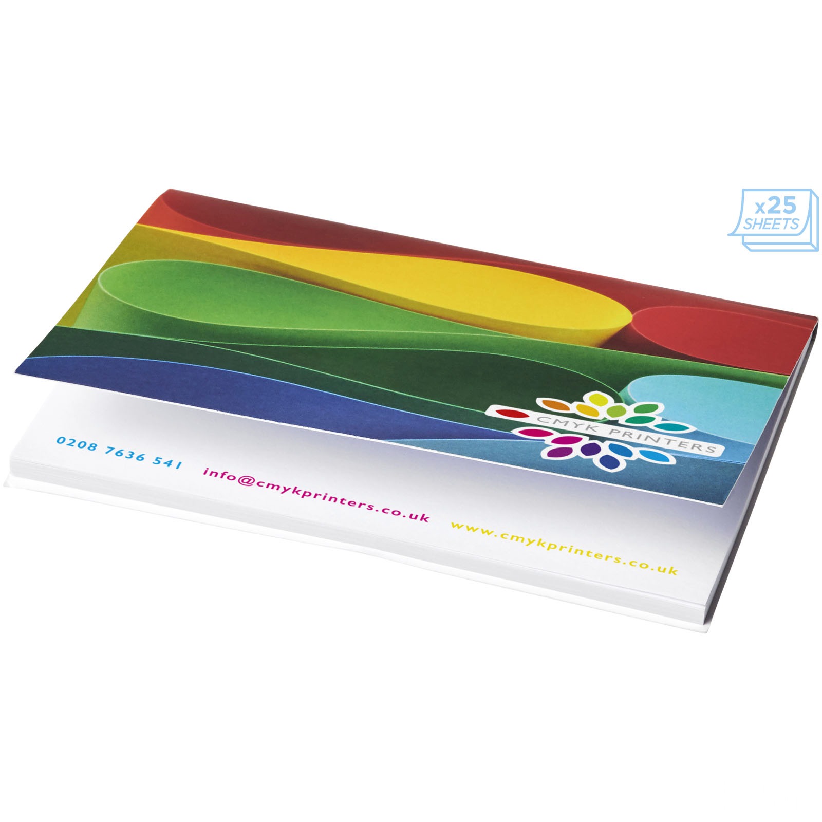 Sticky-Mate® A7 klistrelapper med mykt omslag 100x75mm med trykk