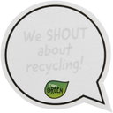 Sticky-Mate® snakkebobleformede klistrelapper av resirkulert materiale med trykk - bilde 4