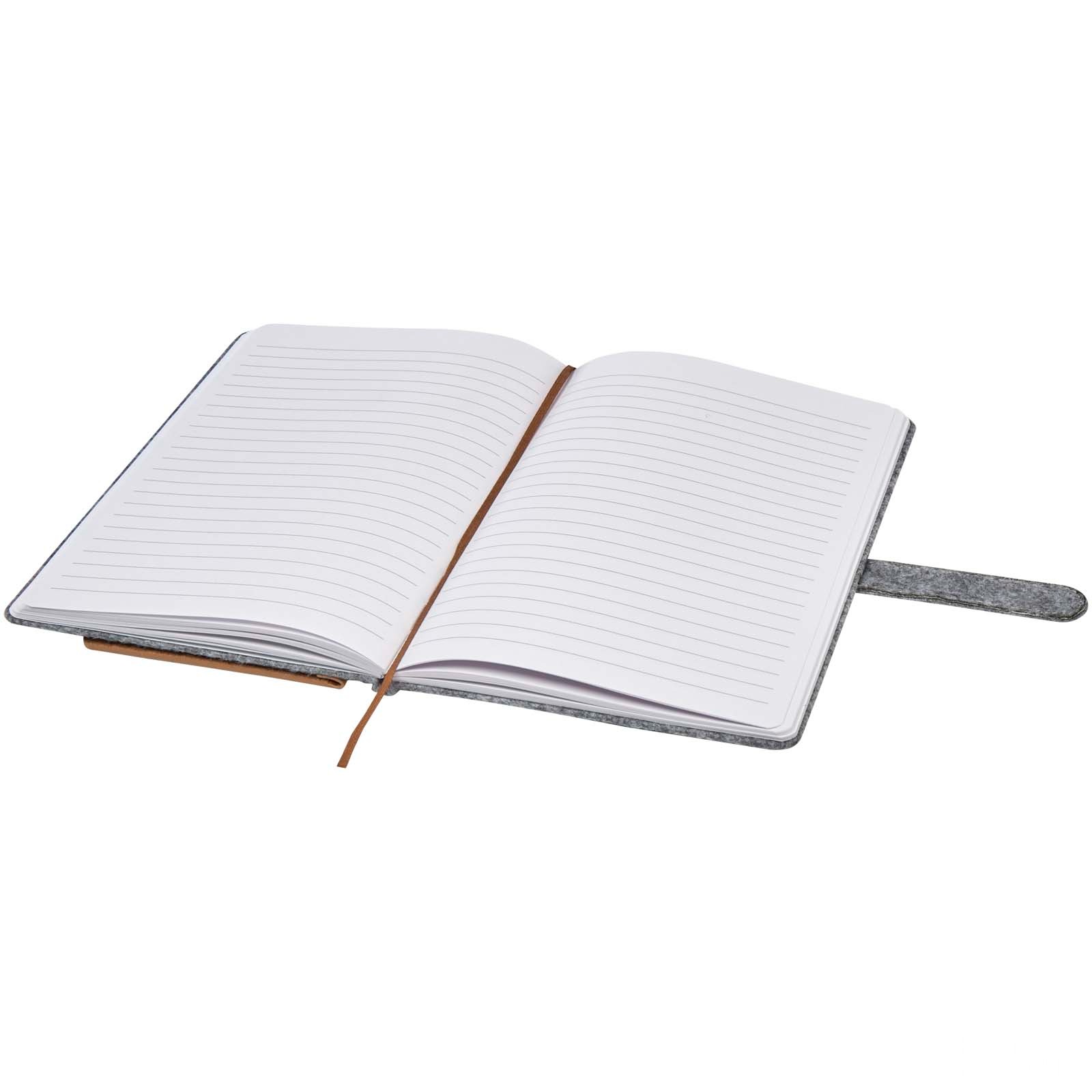 Viviana A5 recycled felt and cork notebook