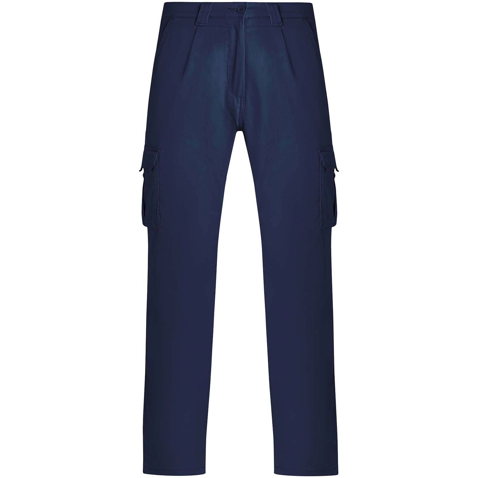 Daily Stretch 250 g/m2 arbetsbyxor i elastan - Marinblå med tryck