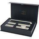 Parker IM Essentials-set med rollerball- och kulspetspenna, silver - bild 3
