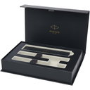 Parker IM Essentials-set med rollerball- och kulspetspenna, silver - bild 2