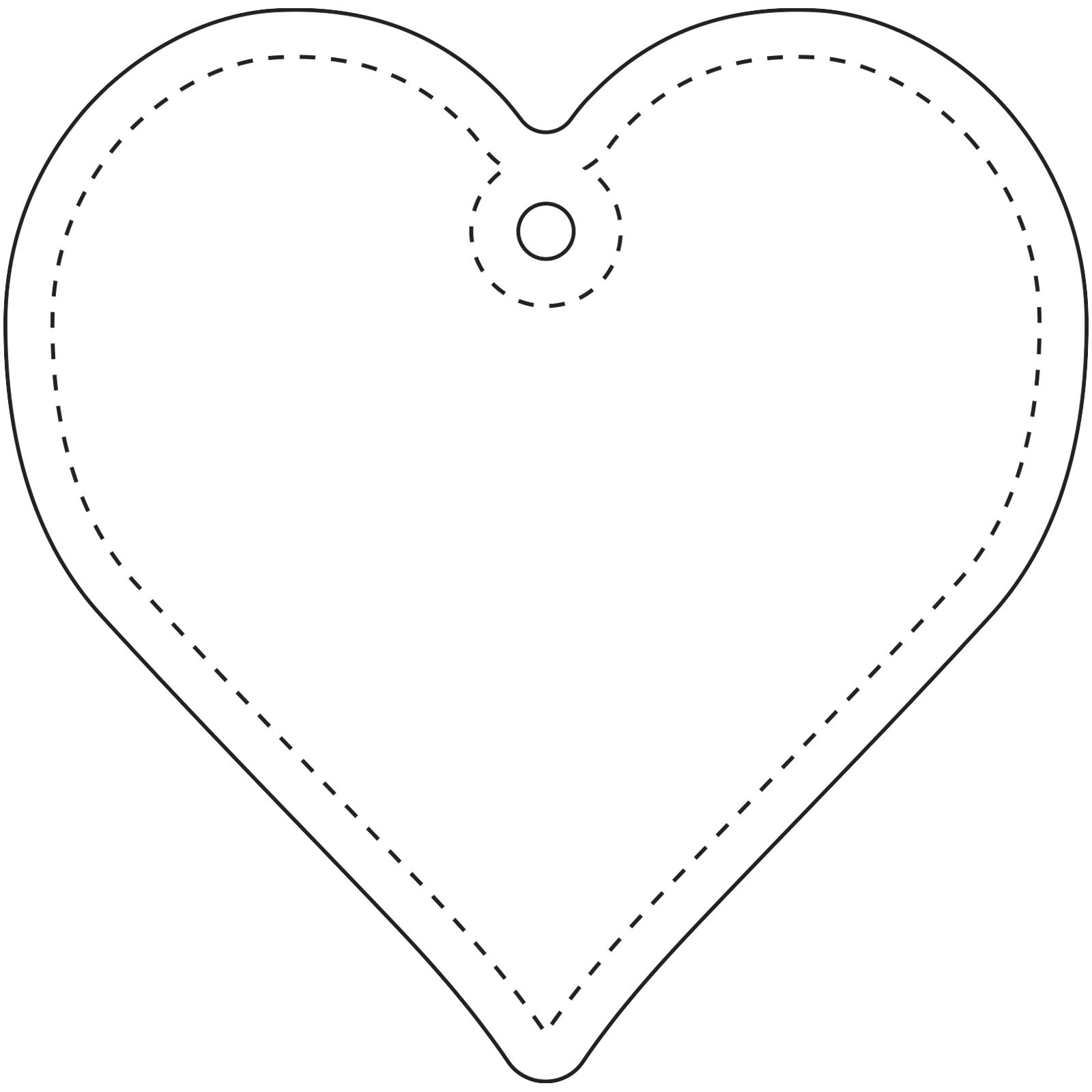 RFX™ H-09 heart reflective PVC reflector hanger