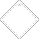 RFX™ H-09 liten diamant reflekterande PVC-hängare - bild 3