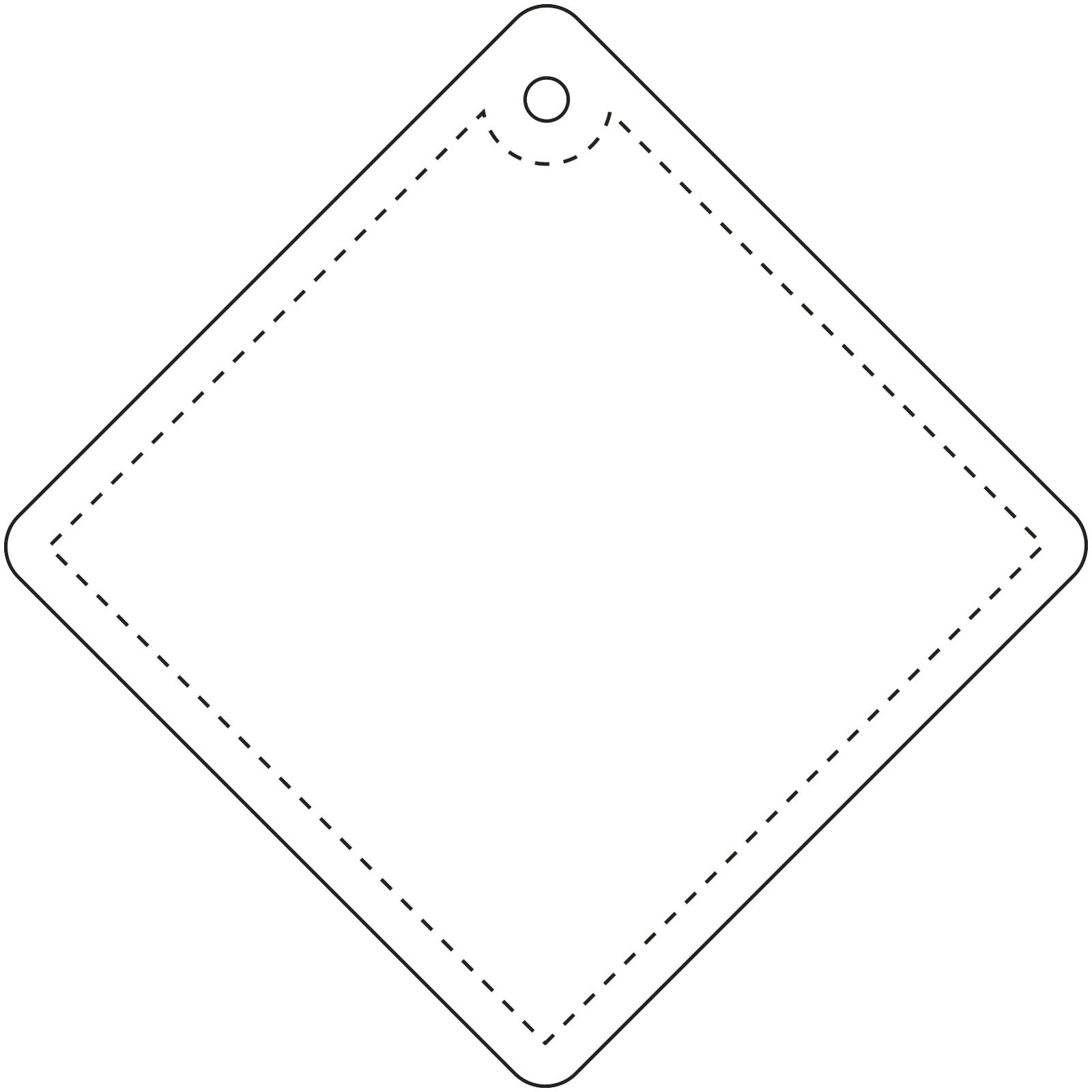 RFX™ H-09 liten diamant reflekterande TPU-hängare