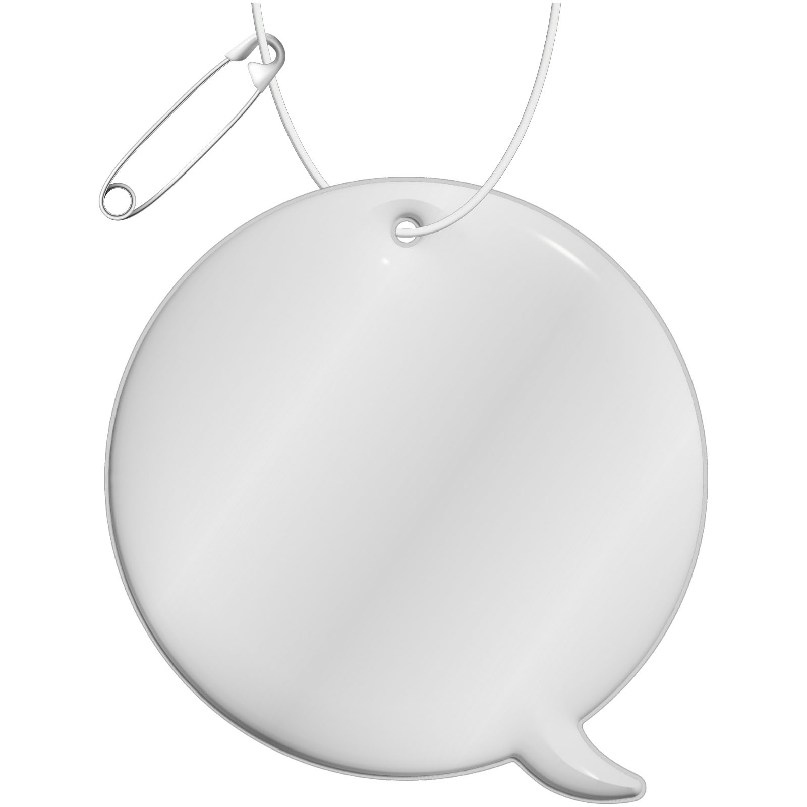 RFX™ H-09 snakkeboble reflekterende TPU-refleksanheng - Vit med trykk