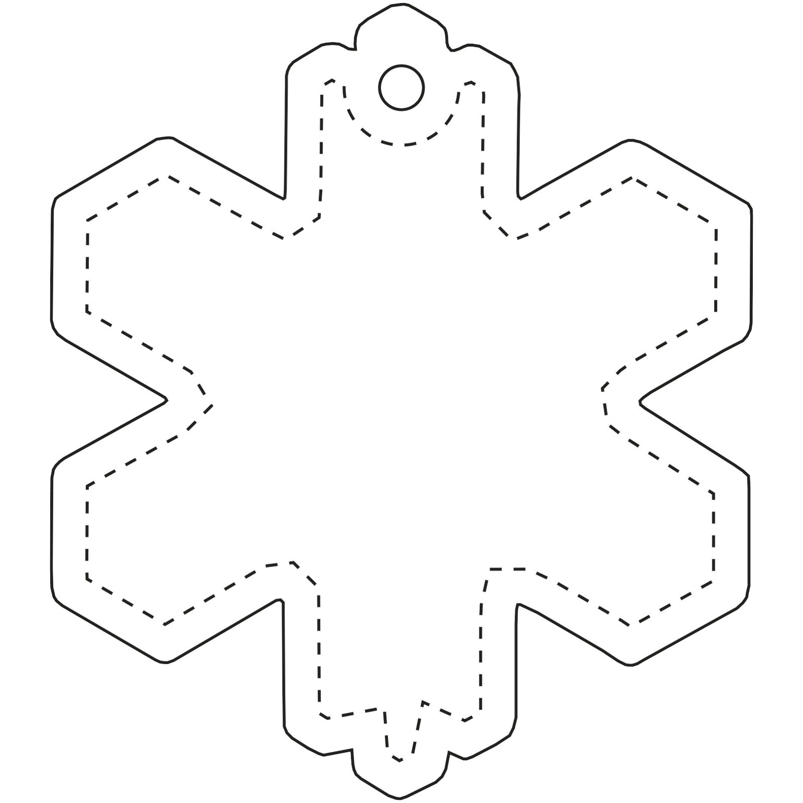 RFX™ H-10 snøfnugg reflekterende TPU-refleksanheng
