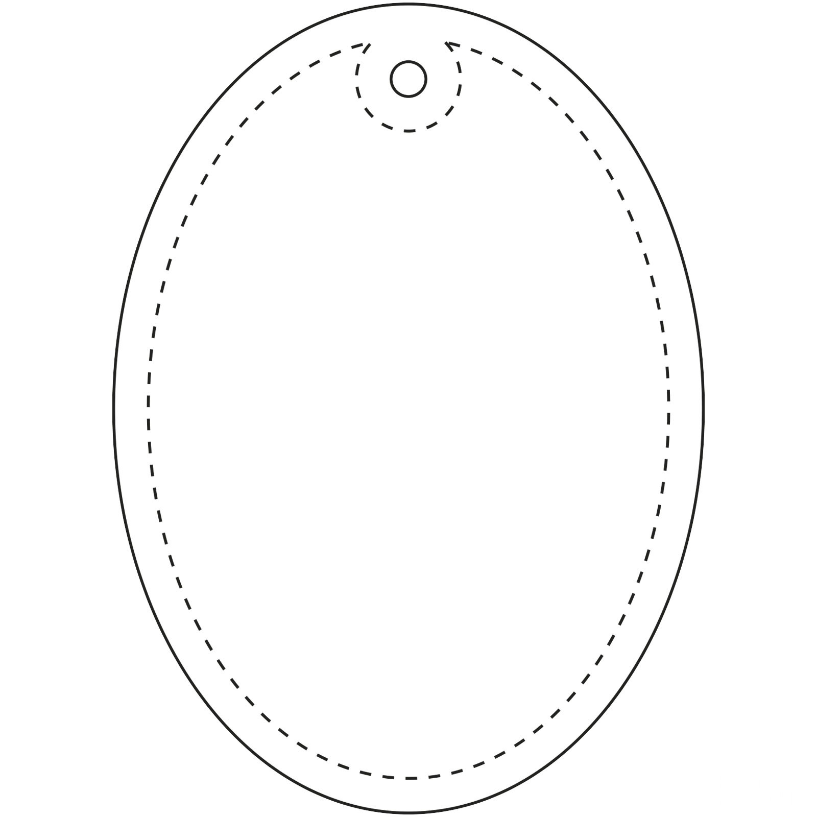 RFX™ H-12 oval reflekterende PVC-refleksanheng