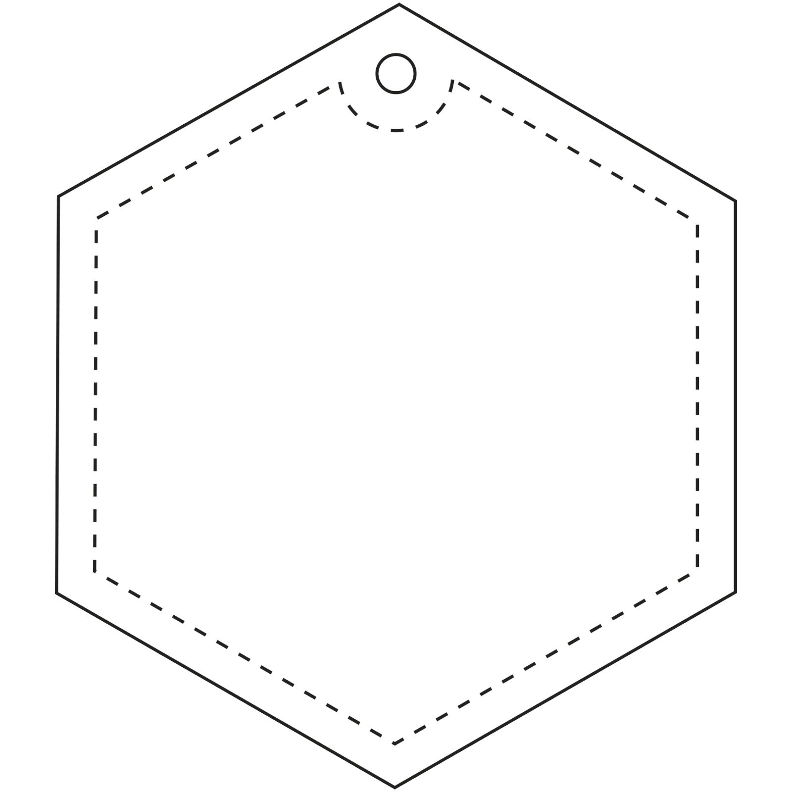 RFX™ H-12 hexagonal reflective PVC hanger
