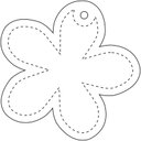 RFX™ H-13 blomst reflekterende PVC-henger - bilde 3