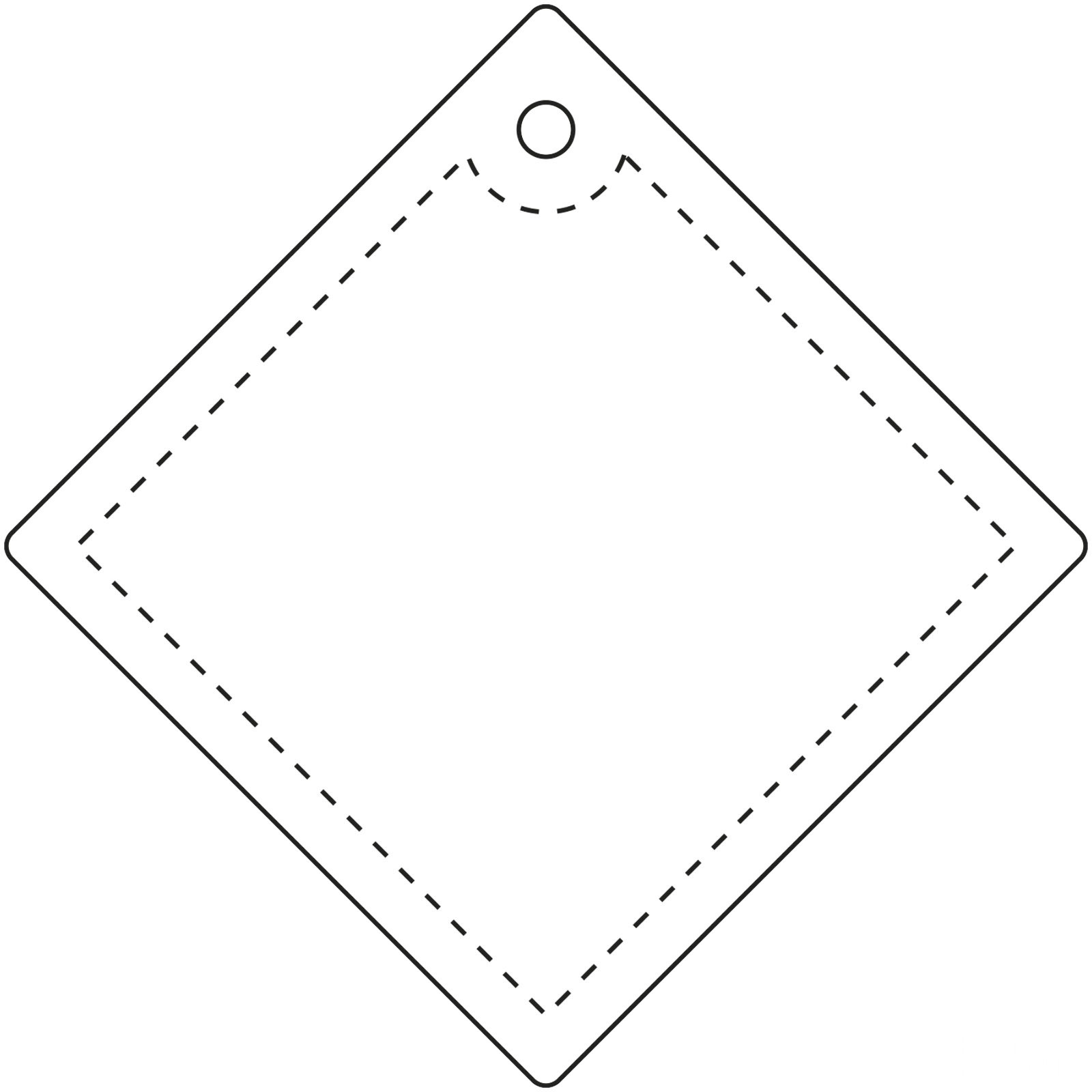 RFX™ H-20 stor diamant reflekterende PVC-henger