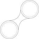 RFX™ M-10 liten rund reflekterende PVC-magnet - bilde 4
