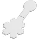 RFX™ M-10 snowflake reflective PVC magnet - image 2