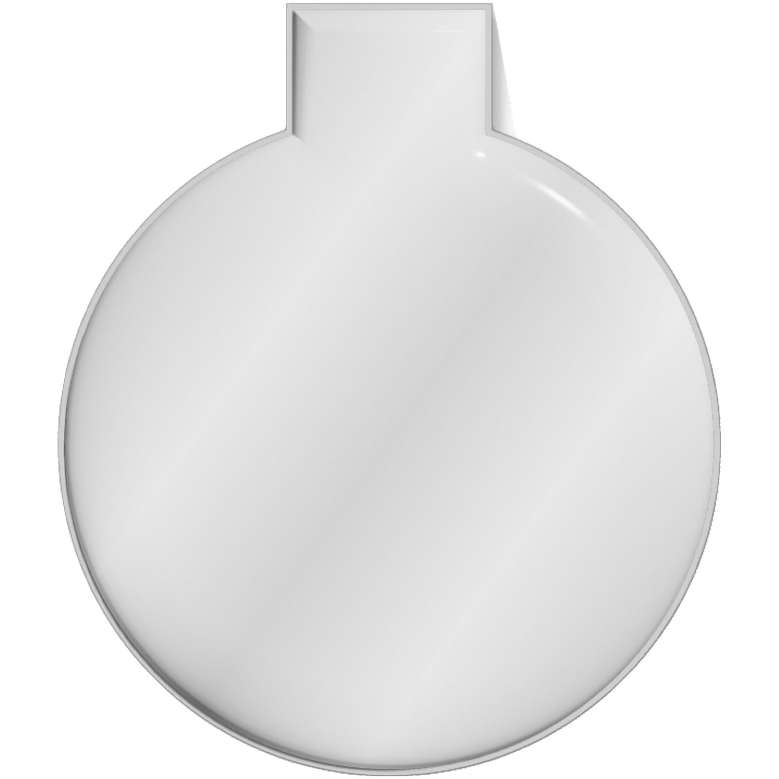 RFX™ M-10 stor rund reflekterende TPU-magnet - Vit med trykk