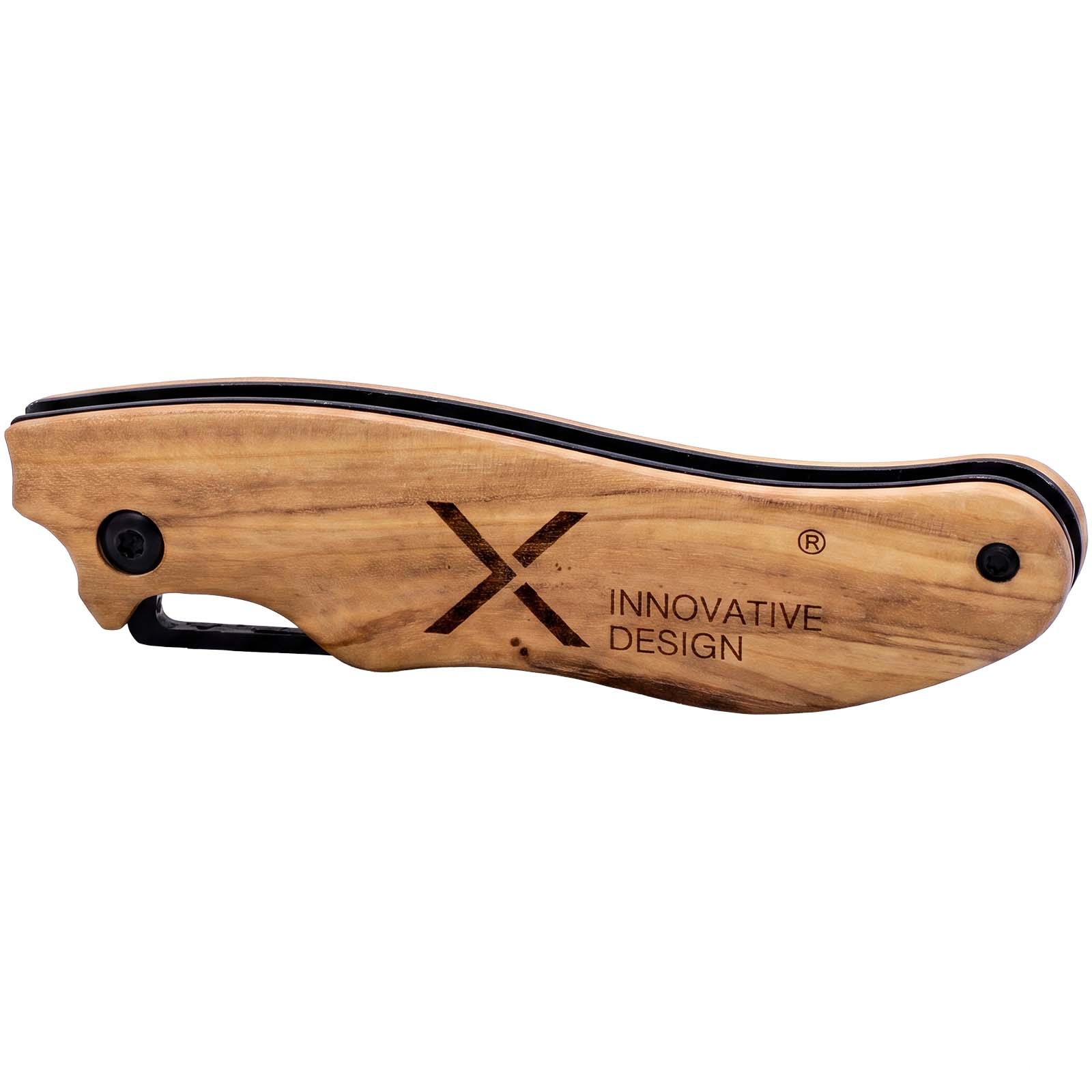 SCX.design T33 hopfällbar kniv i olivträ
