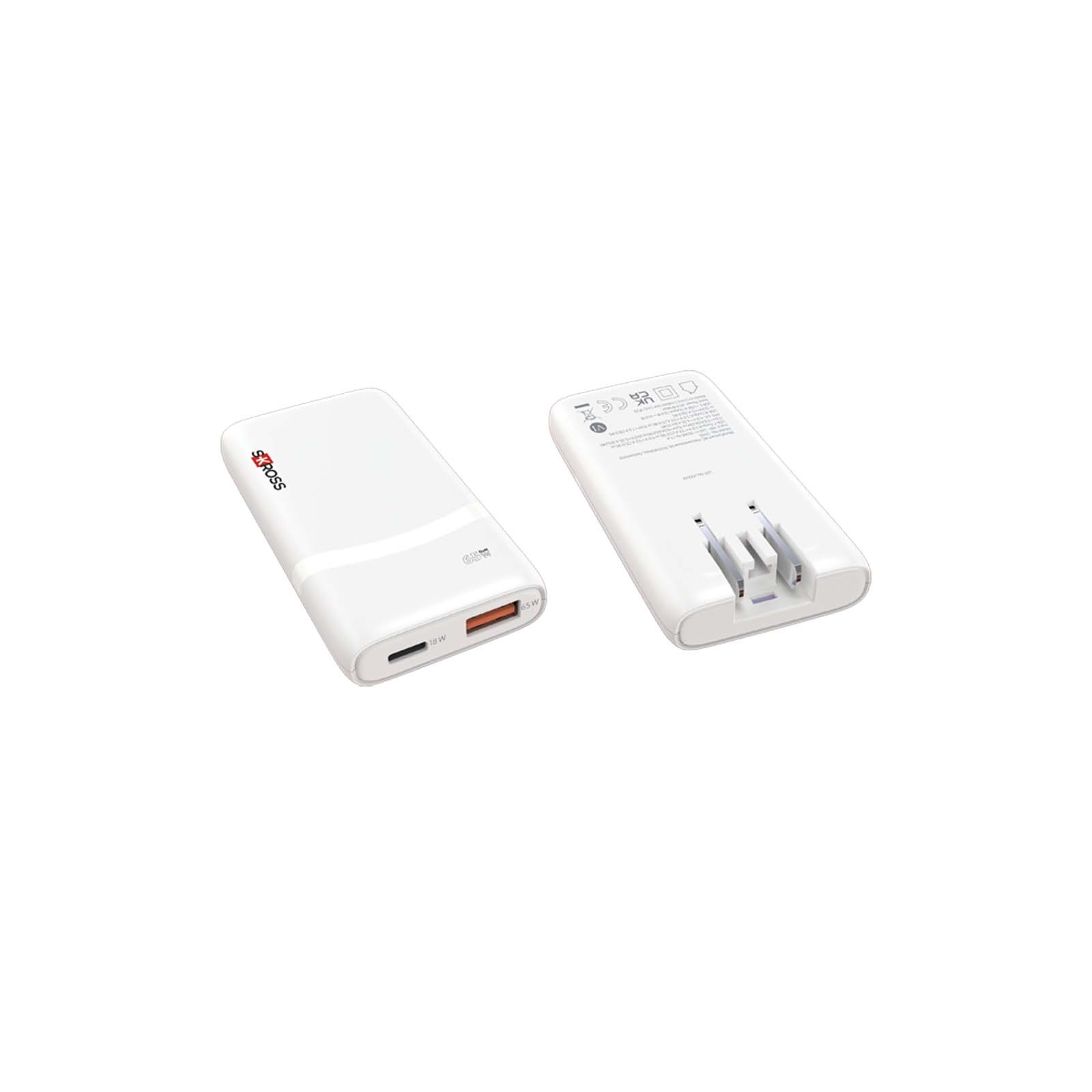 SKROSS® Klip Slim 65W laddare med flera uttag