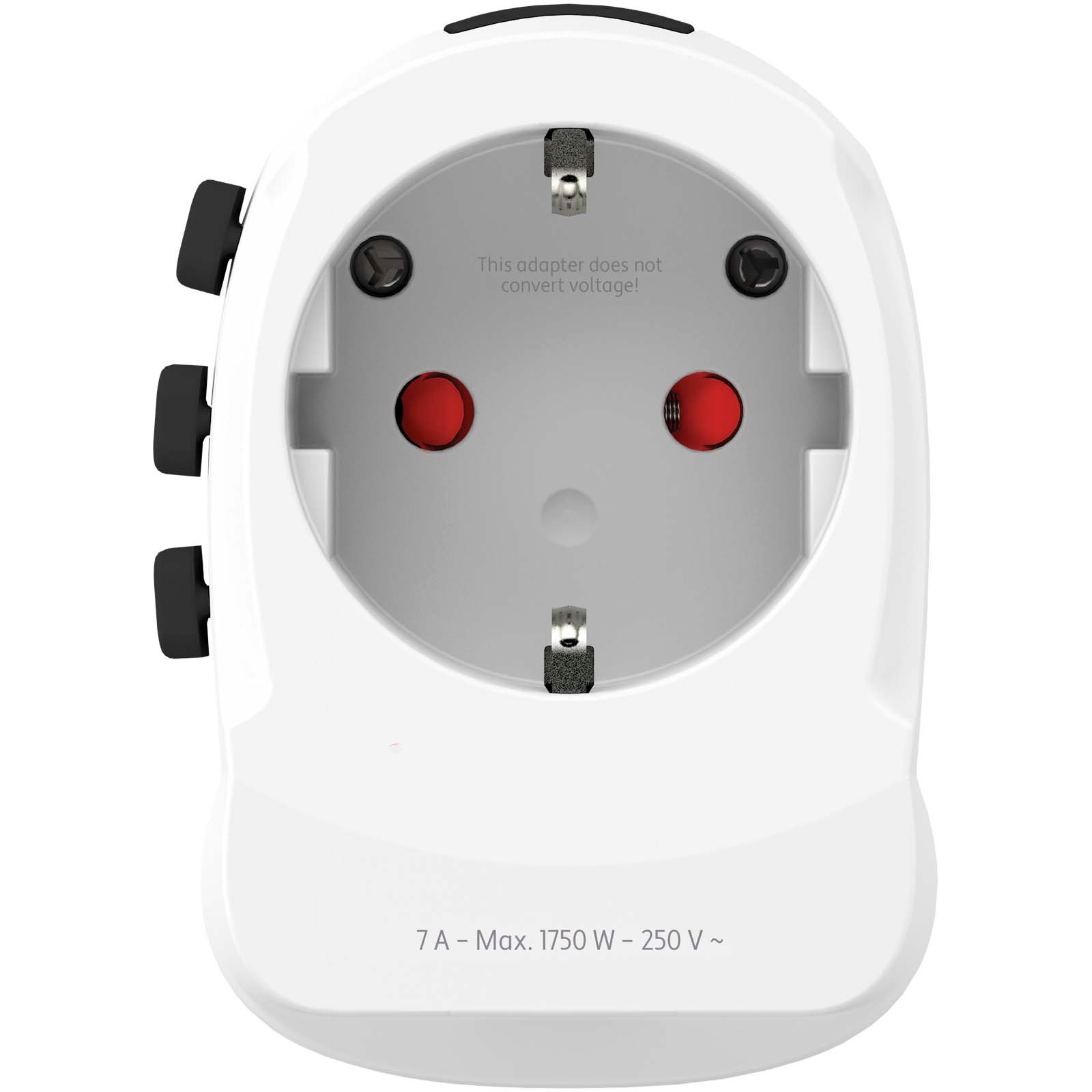 SKROSS® PRO Light USB AC30PD världsadapter - Vit, framsida