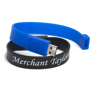 USB-minnepenn armbånd med trykk - Valfri färg enligt önskemål med trykk