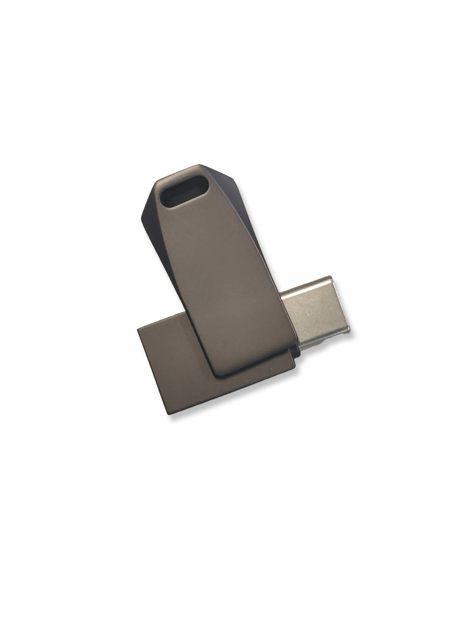 USB C Twist - Silver, Svart med trykk