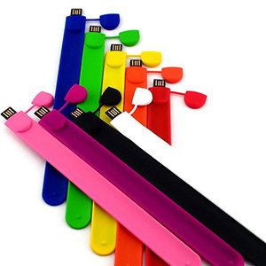 USB Wristy Armbånd - Valfri färg (PMS-anpassning möjlig) med trykk
