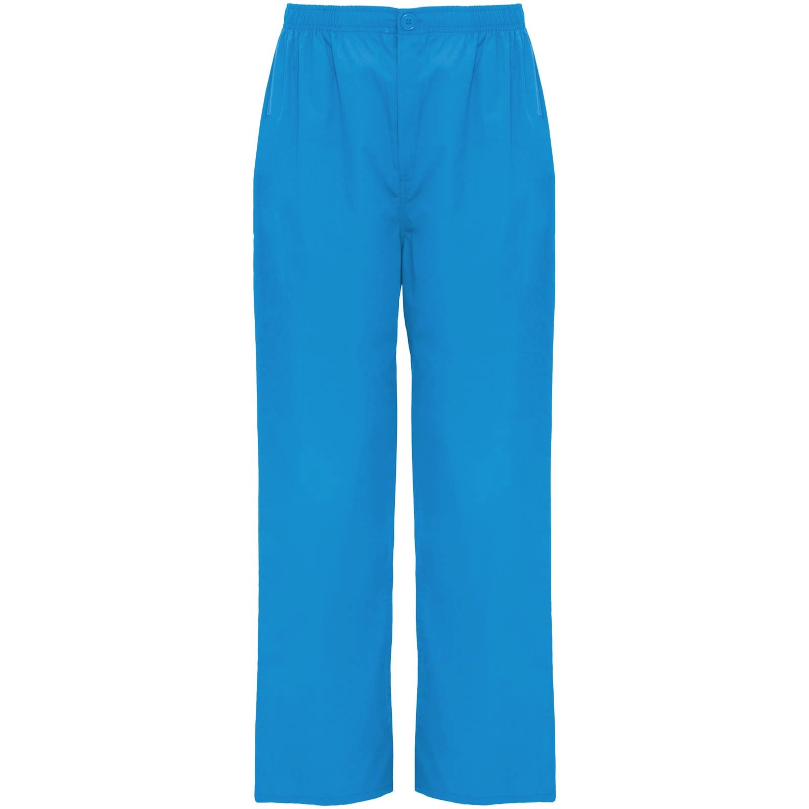 Vademecum 160 g/m2 unisex-servicebyxor - Donau blå med tryck