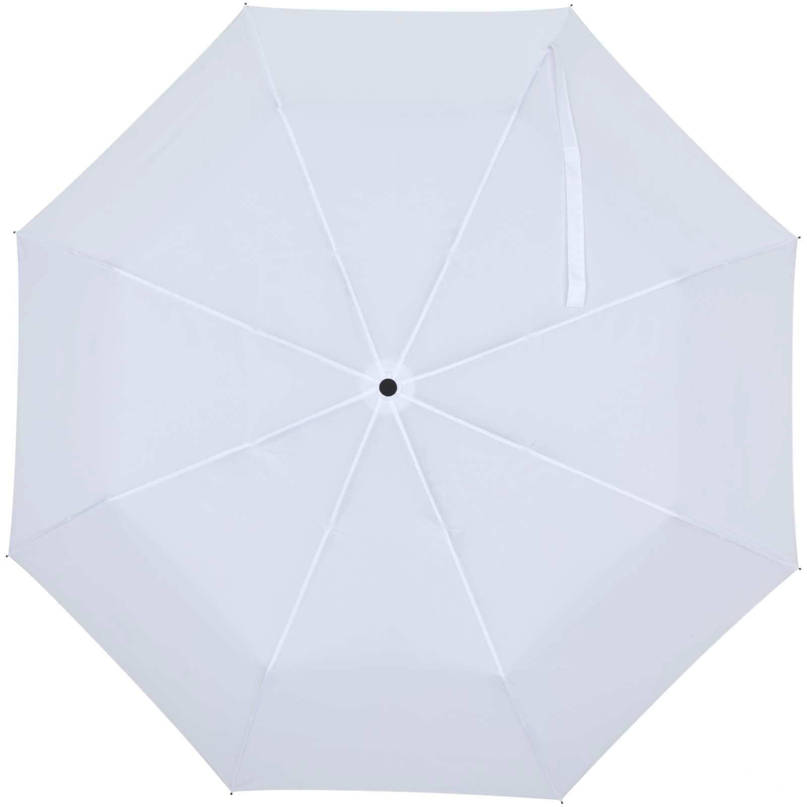 Aaron 23'' hopfällbart manuellt paraply - Vit, forside