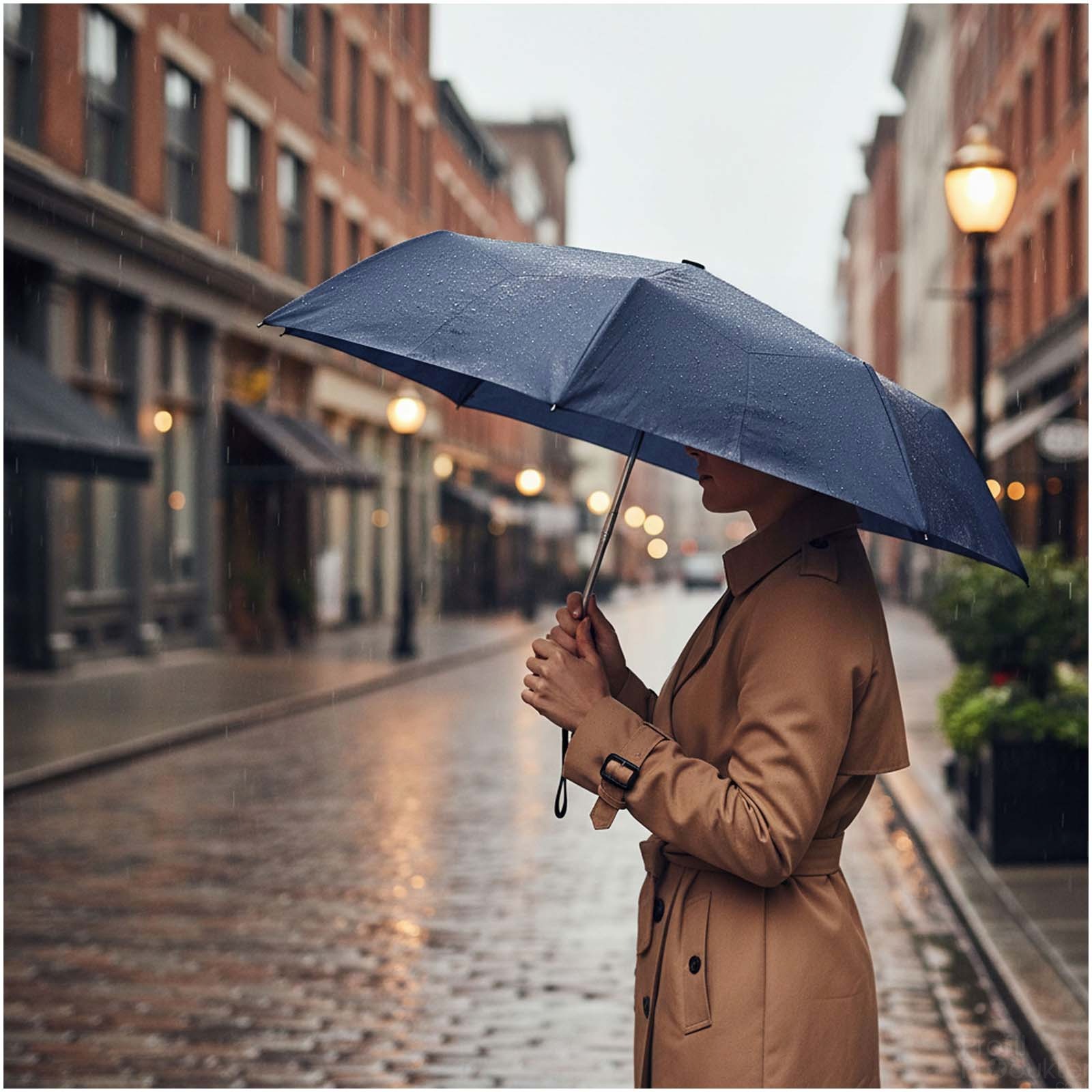 Citizen Green Cloud 25"' foldable umbrella