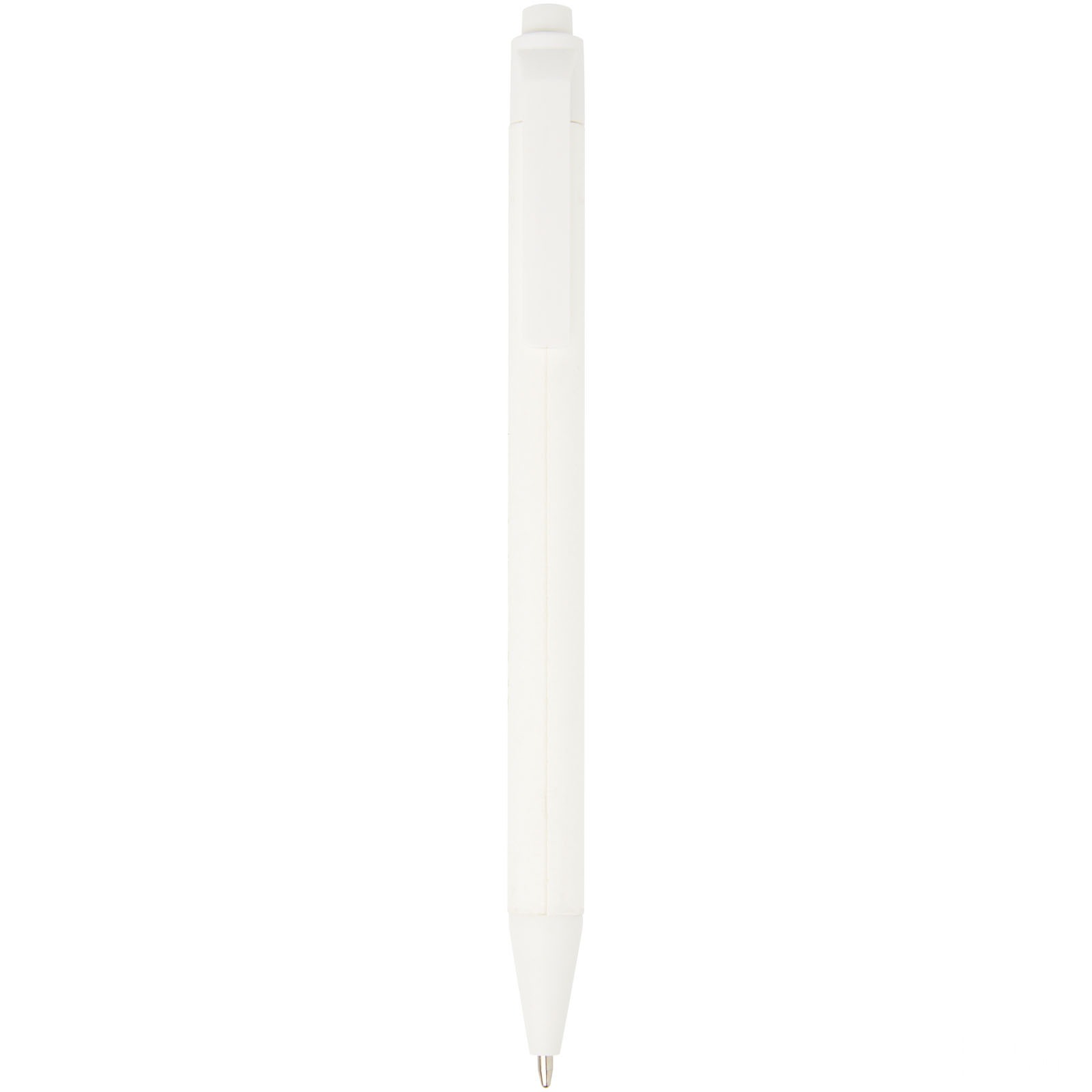 Chartik Monochromatic Recycled Paper Ballpoint Pen with Matte Finish - Vit with custom print