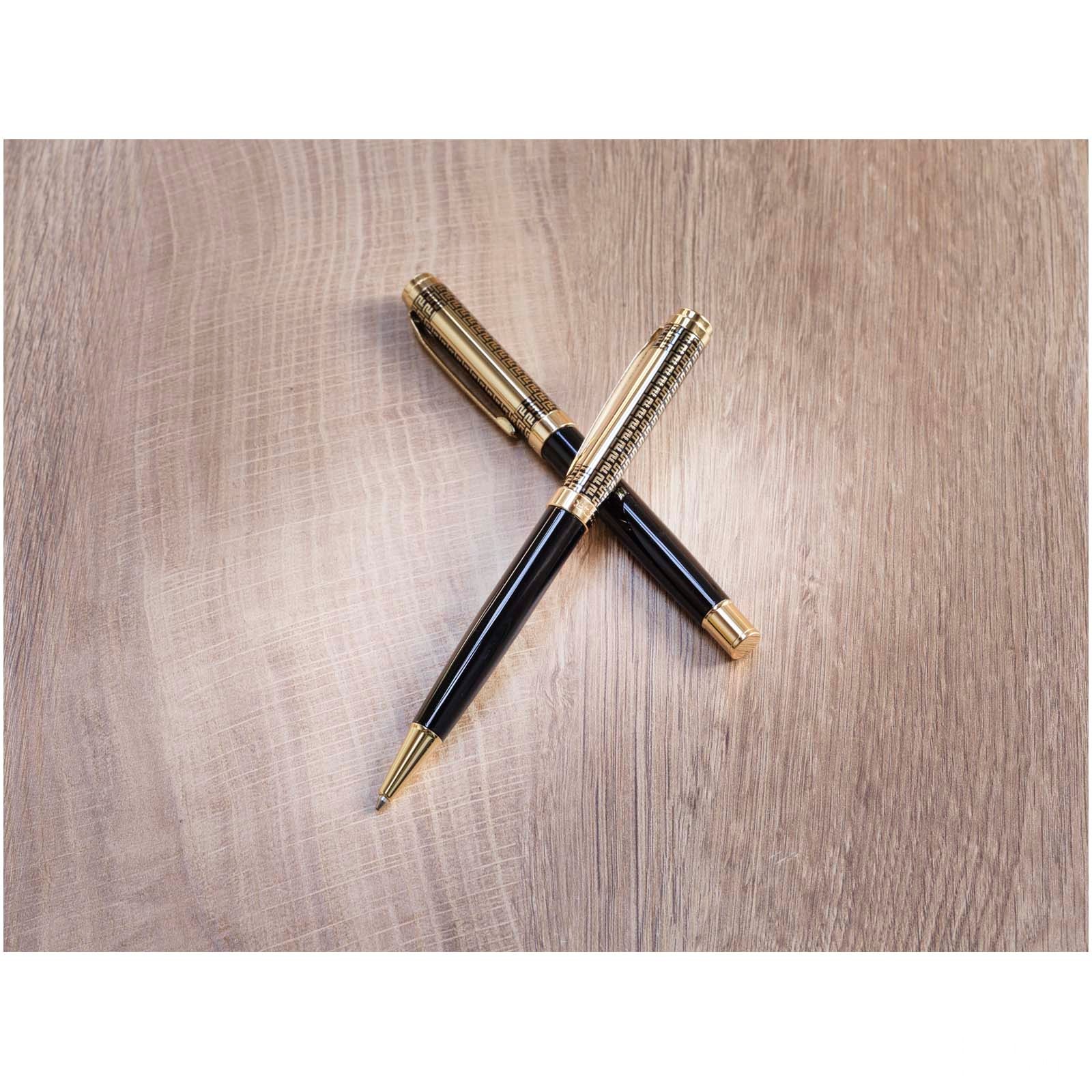 Legato uppsättning med kulspetspenna och kulpenna (blått bläck)