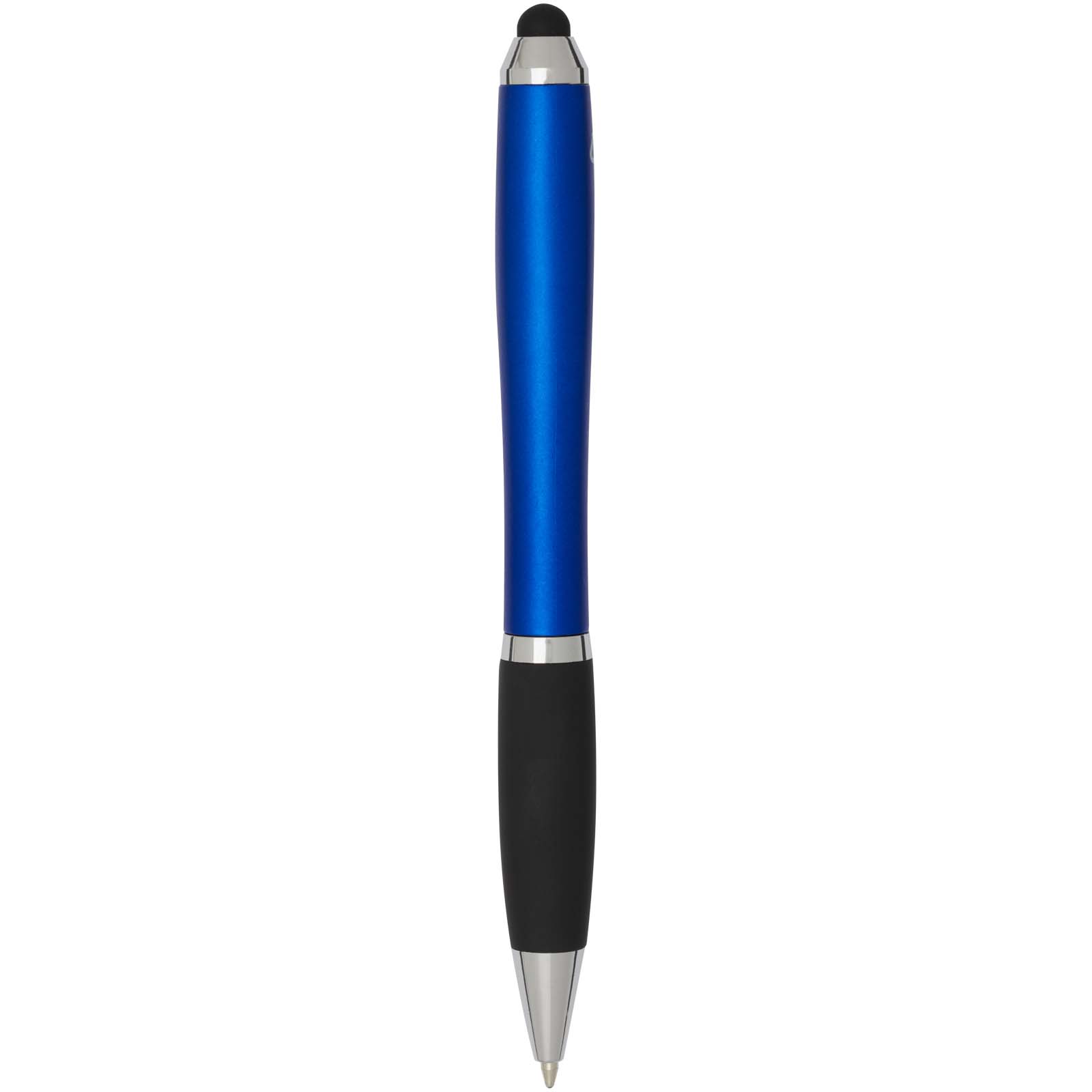Nash kulspetspenna med stylus av RCS-certifierad återvunnen plast, färgad pennkropp och svart grepp (svart bläck)
