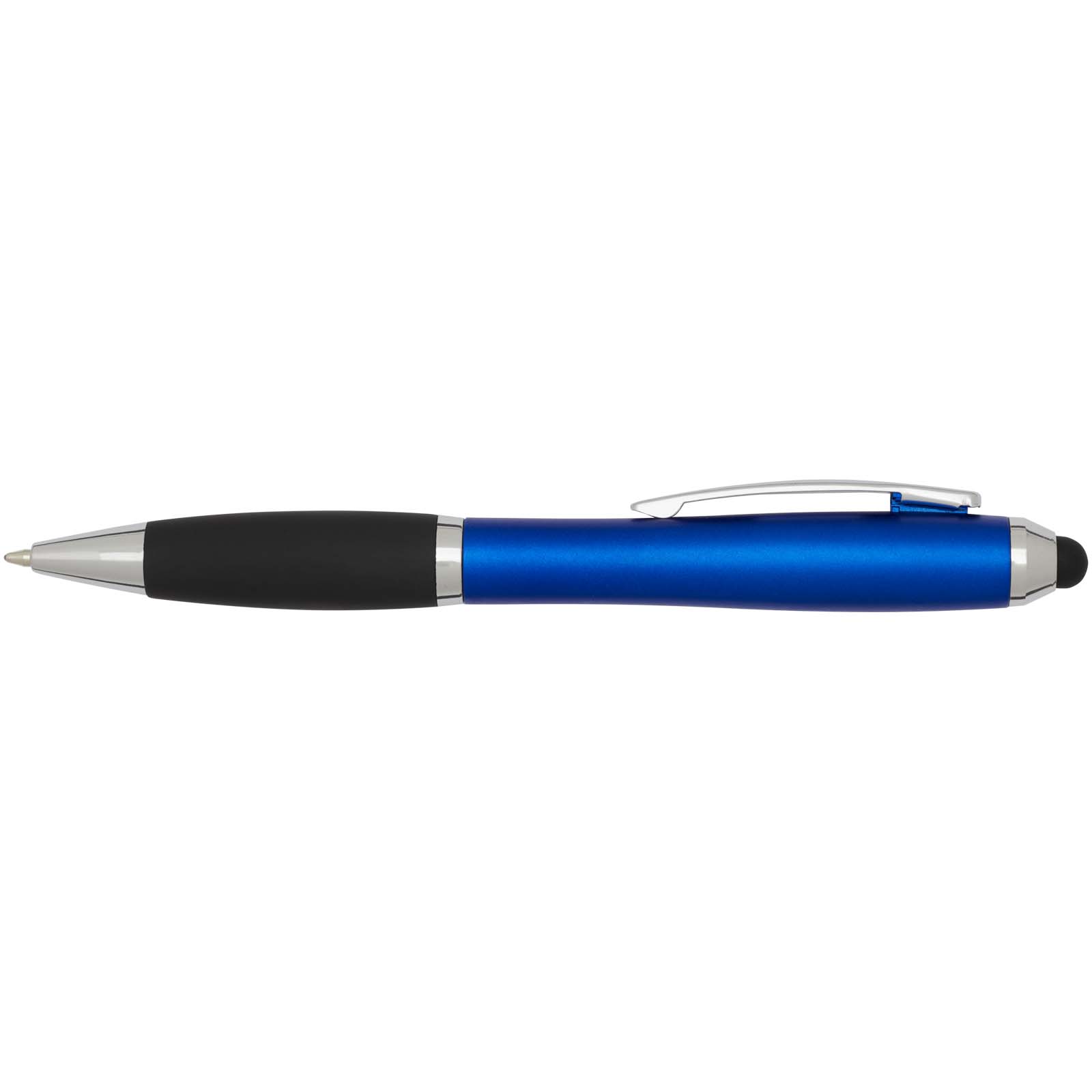 Nash kulspetspenna med stylus av RCS-certifierad återvunnen plast, färgad pennkropp och svart grepp (svart bläck)