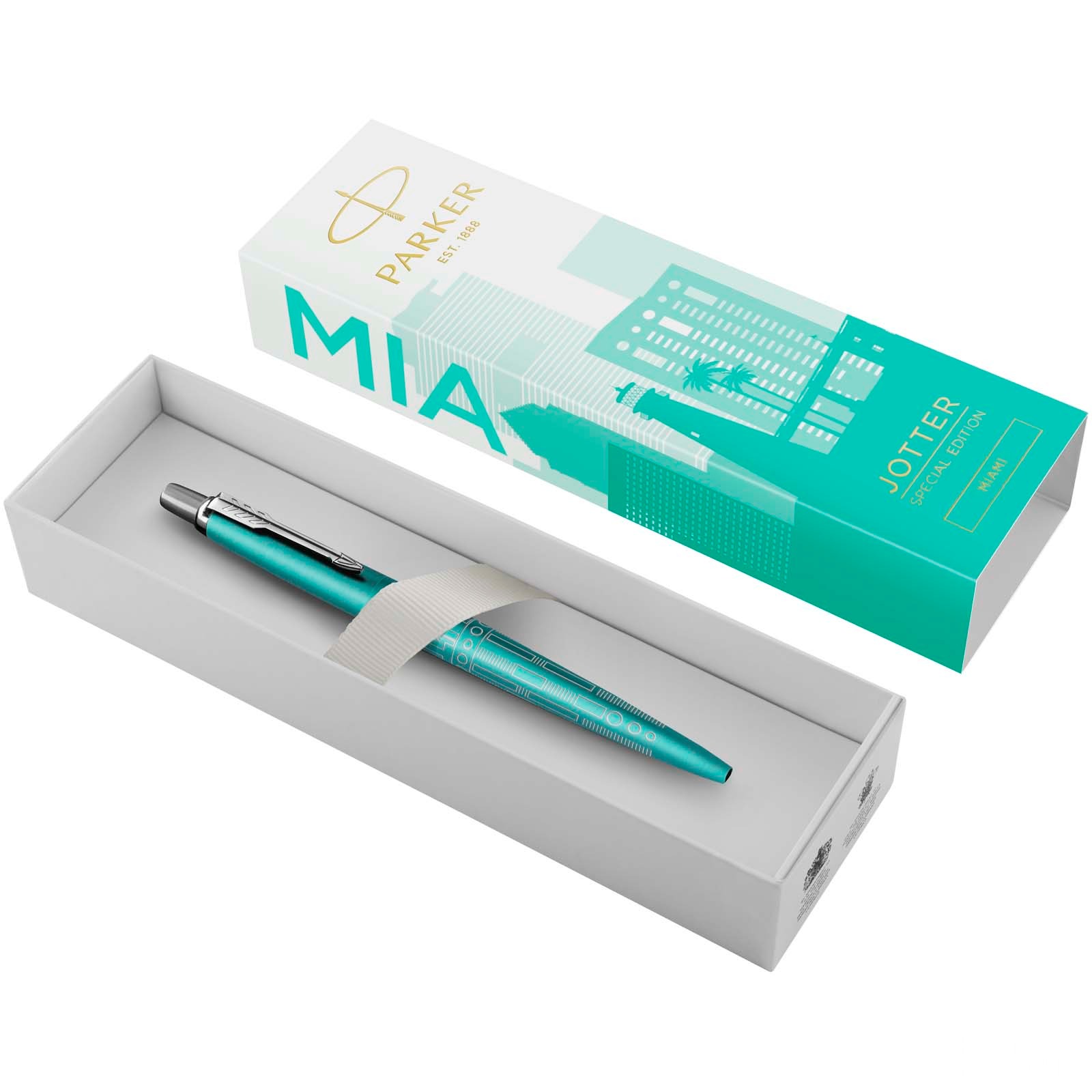 Parker Jotter SE Global Icons kulepenn med trykk (blått blekk)