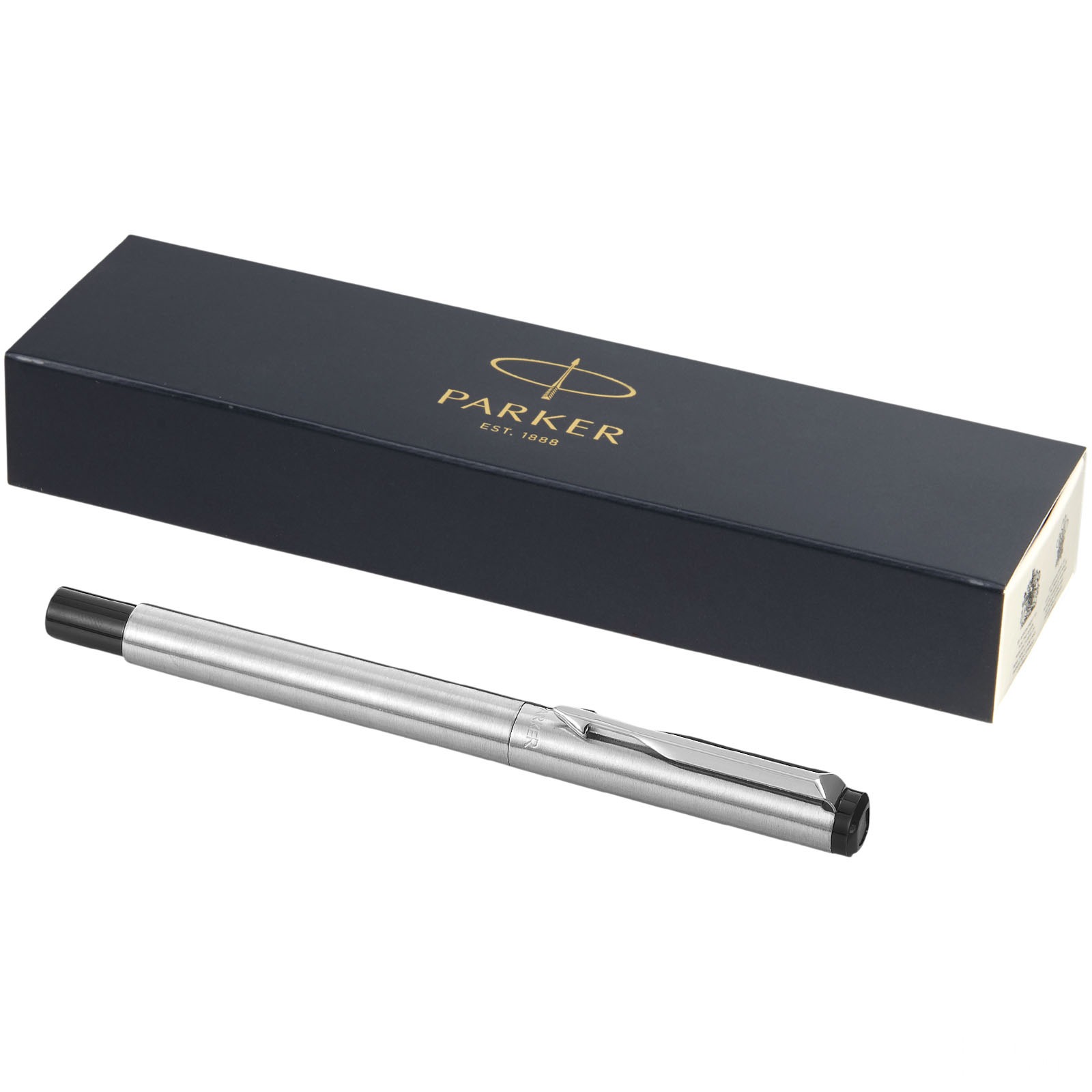 Parker Vector Stainless Steel Rollerball Pen (Black Ink)