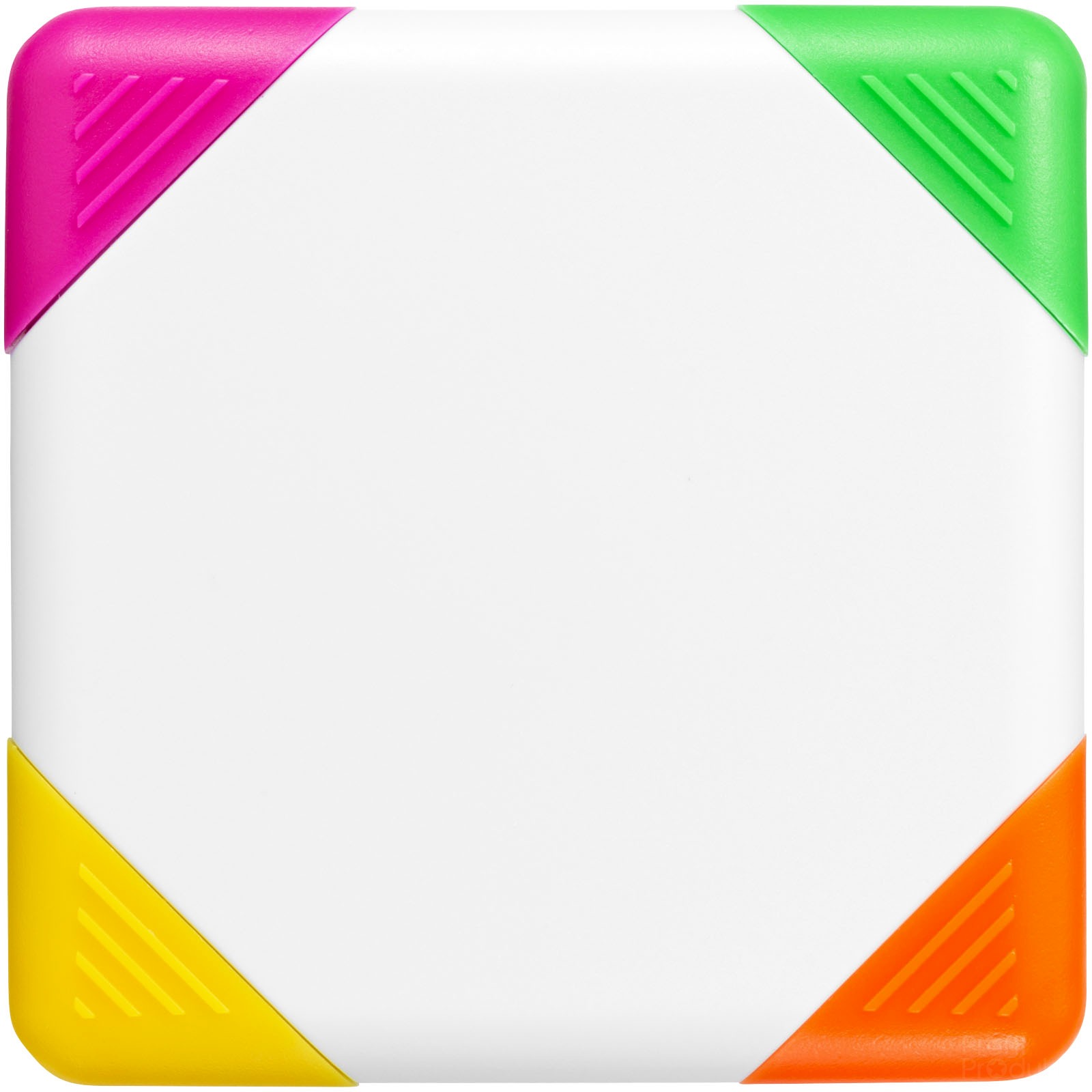 Trafalgar firkantet 4-fargers markeringstusj med logo