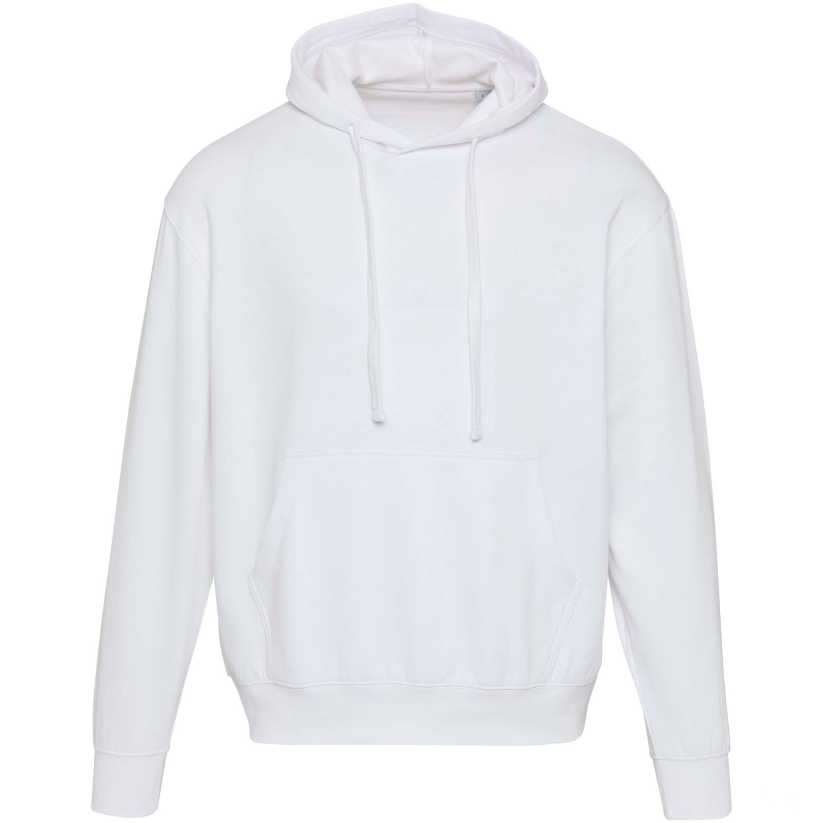 Boris 280 g/m2 oversized unisex-huvtröja av ekologiskt OCS-material - Vit, forside