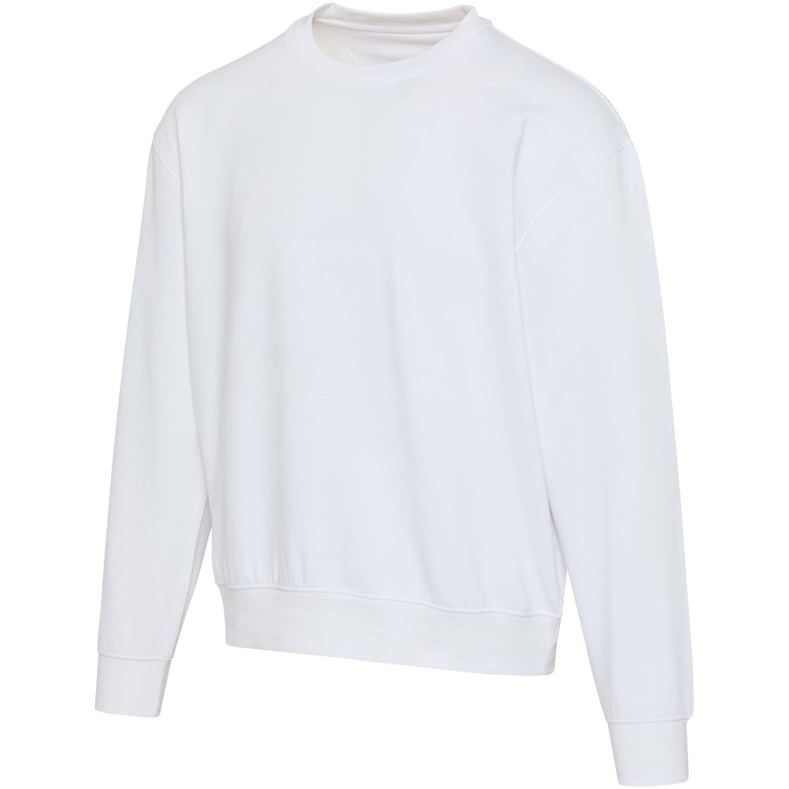 Boris 280 g/m2 oversized unisex-genser med rund hals av organisk OCS-materiale