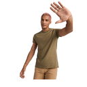 Breda kortermet T-skjorte i økologisk bomull for herre med trykk - bilde 3