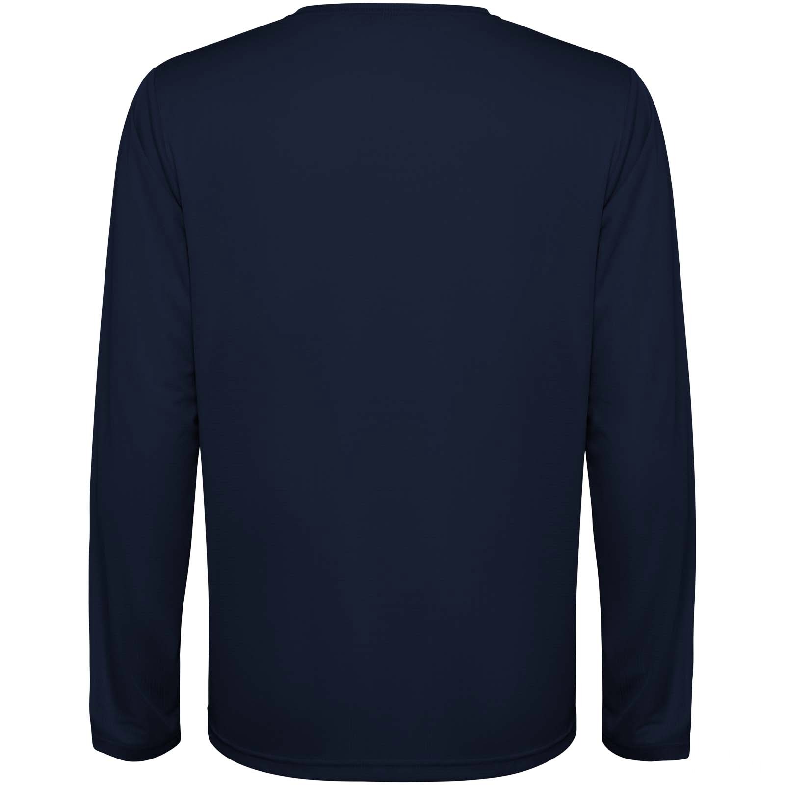 Estoril langermet teknisk unisex T-skjorte med trykk