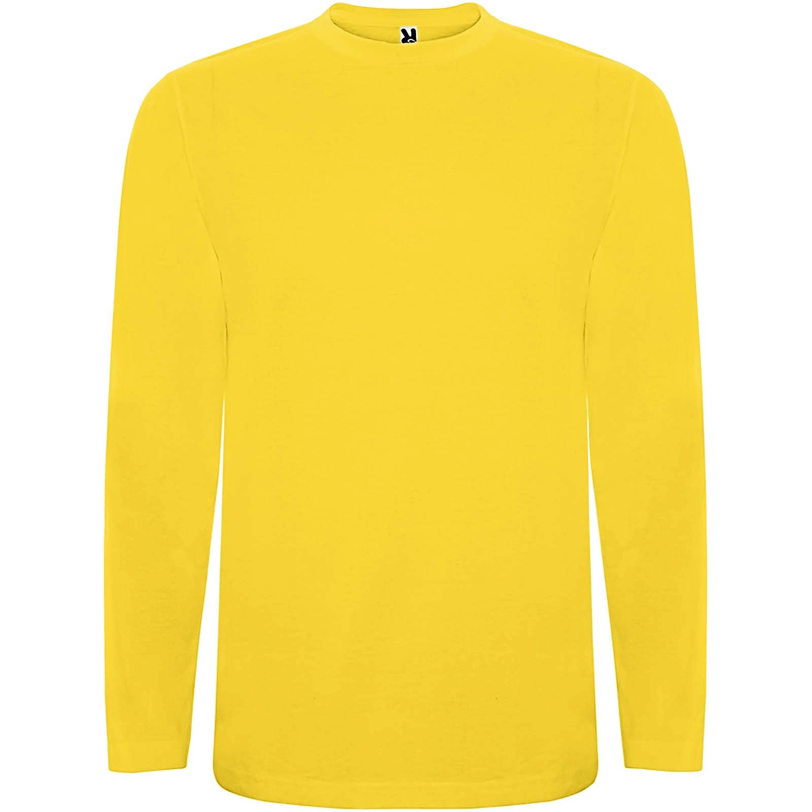 Extreme 160 g/m2 långärmad T-shirt - Gul med tryck