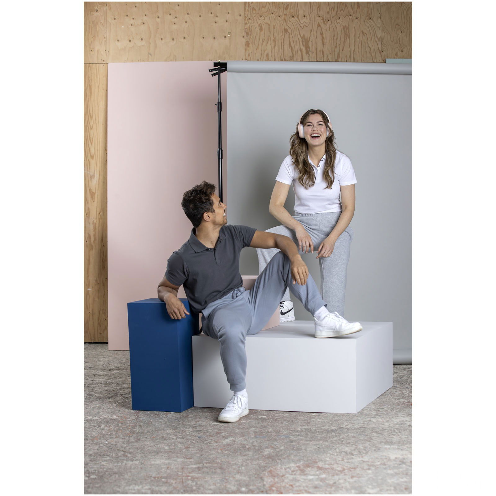 Graphite kortärmad herr ekologisk piké