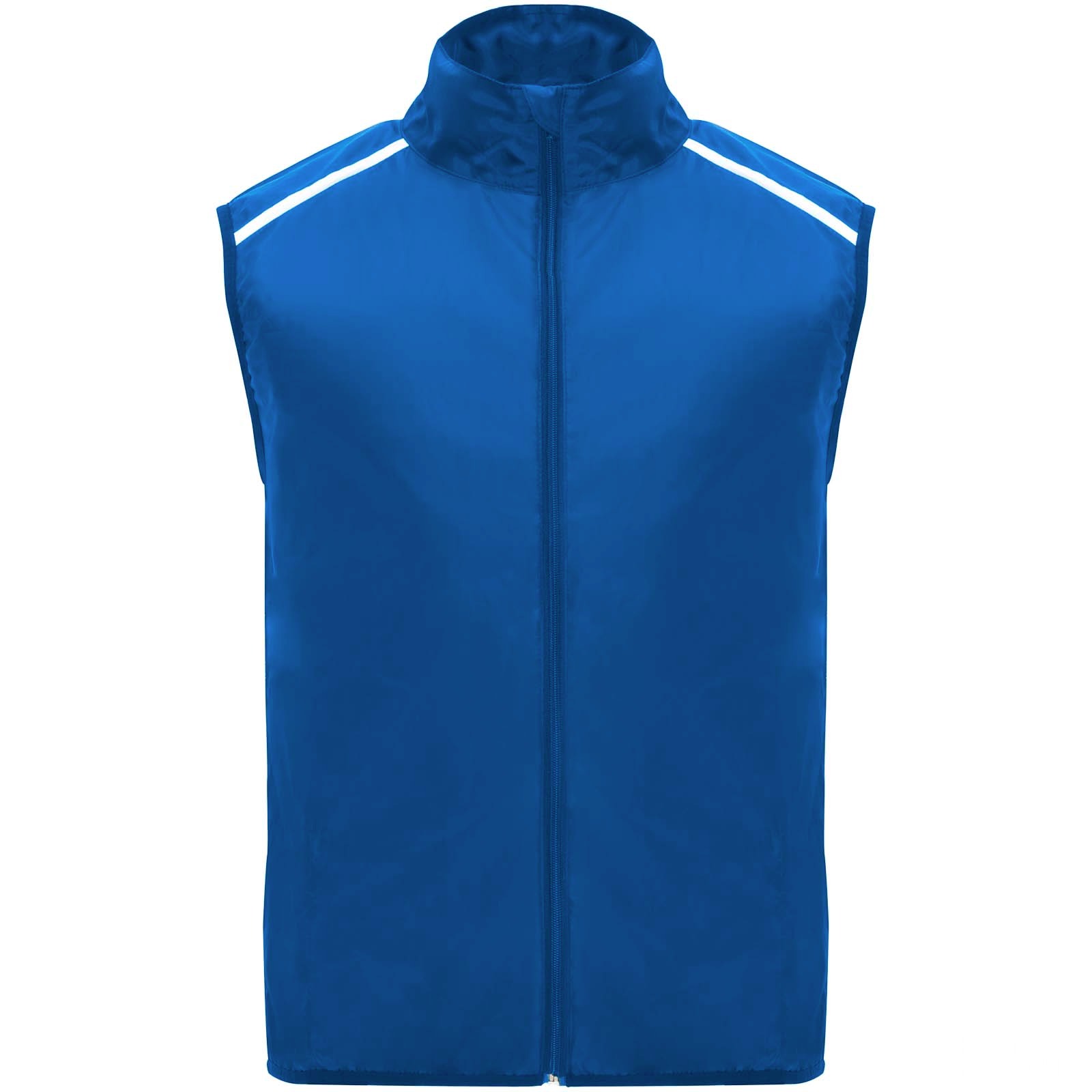 Jannu unisex väst för löpning i lättvikt - Kungsblå med tryck