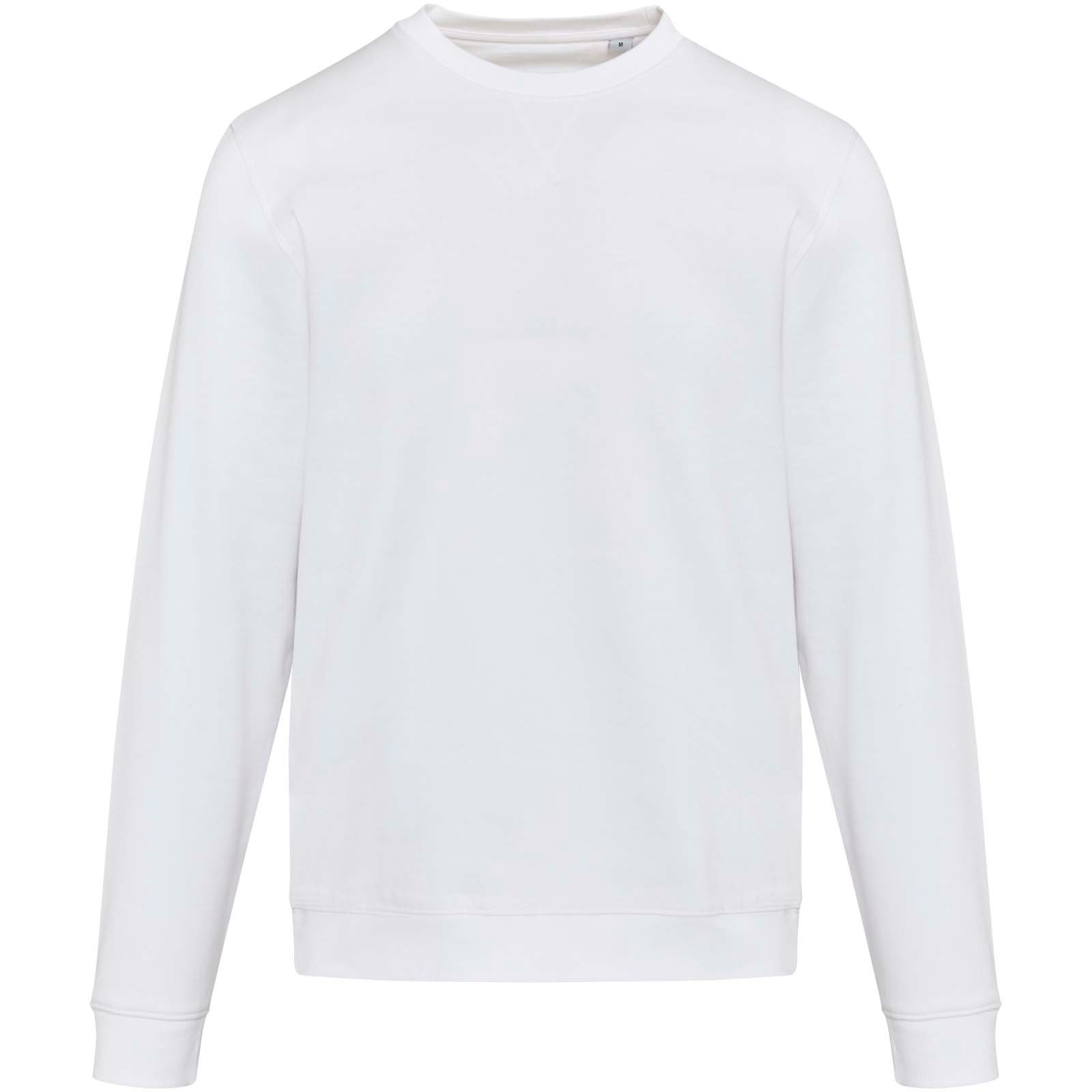 Jasper 280 g/m² unisex-tröja med rund hals av återvunnet ekologiskt OCR-material - Vit, forside
