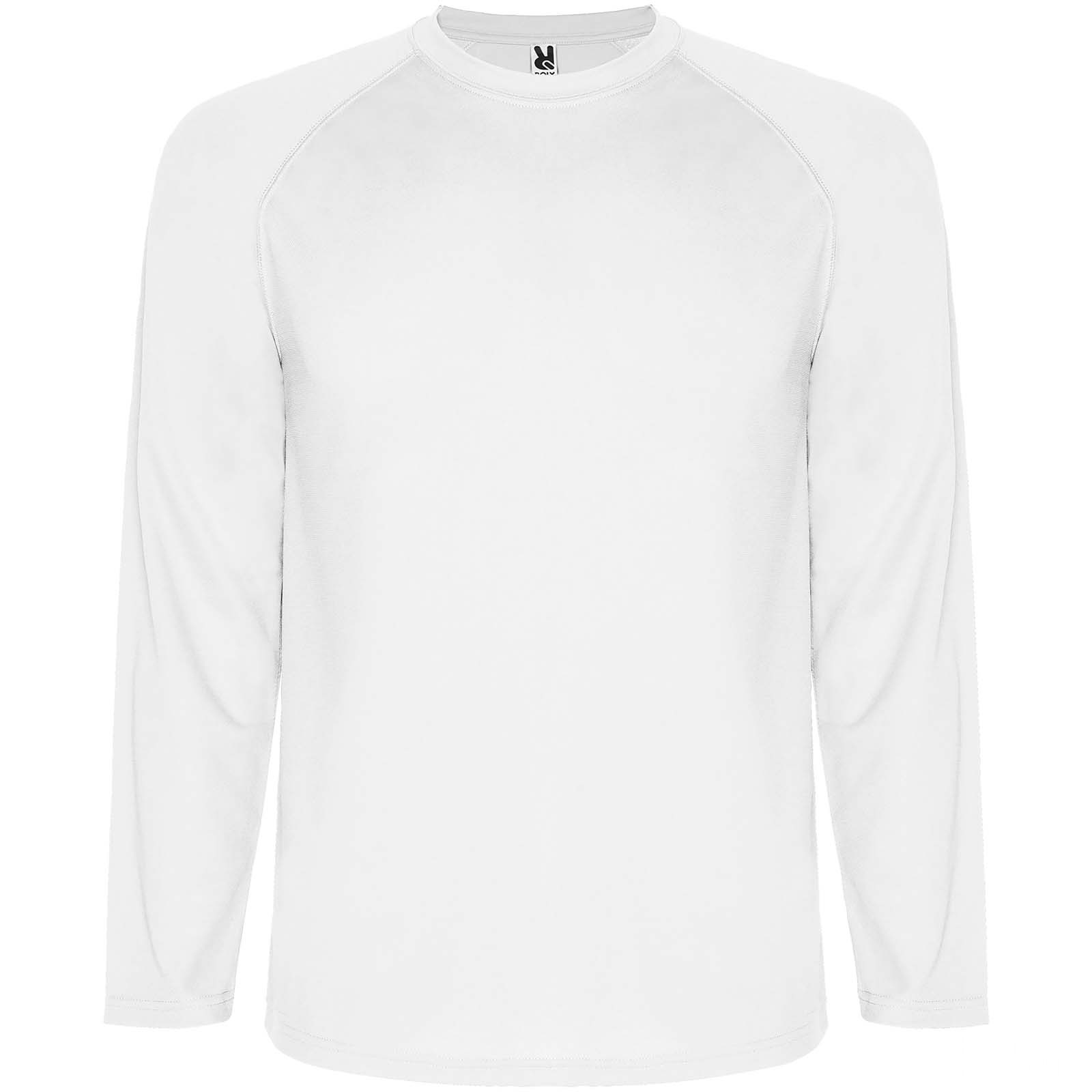Montecarlo långärmad sport t-shirt för män - Vit med tryck