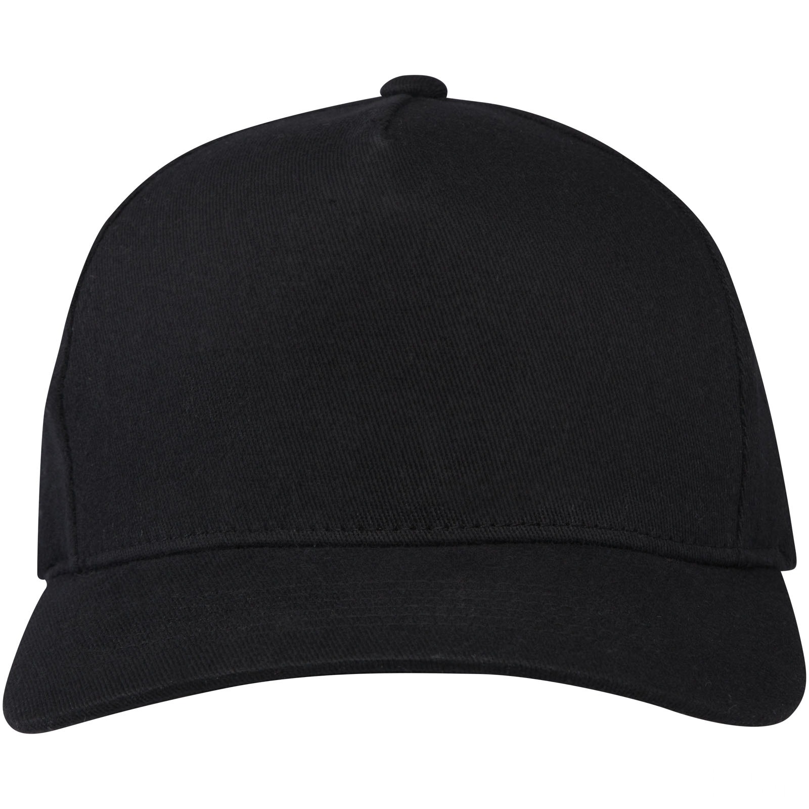 Onyx Aware™ 5-panels caps av resirkulert materiale med trykk - Svart, forside