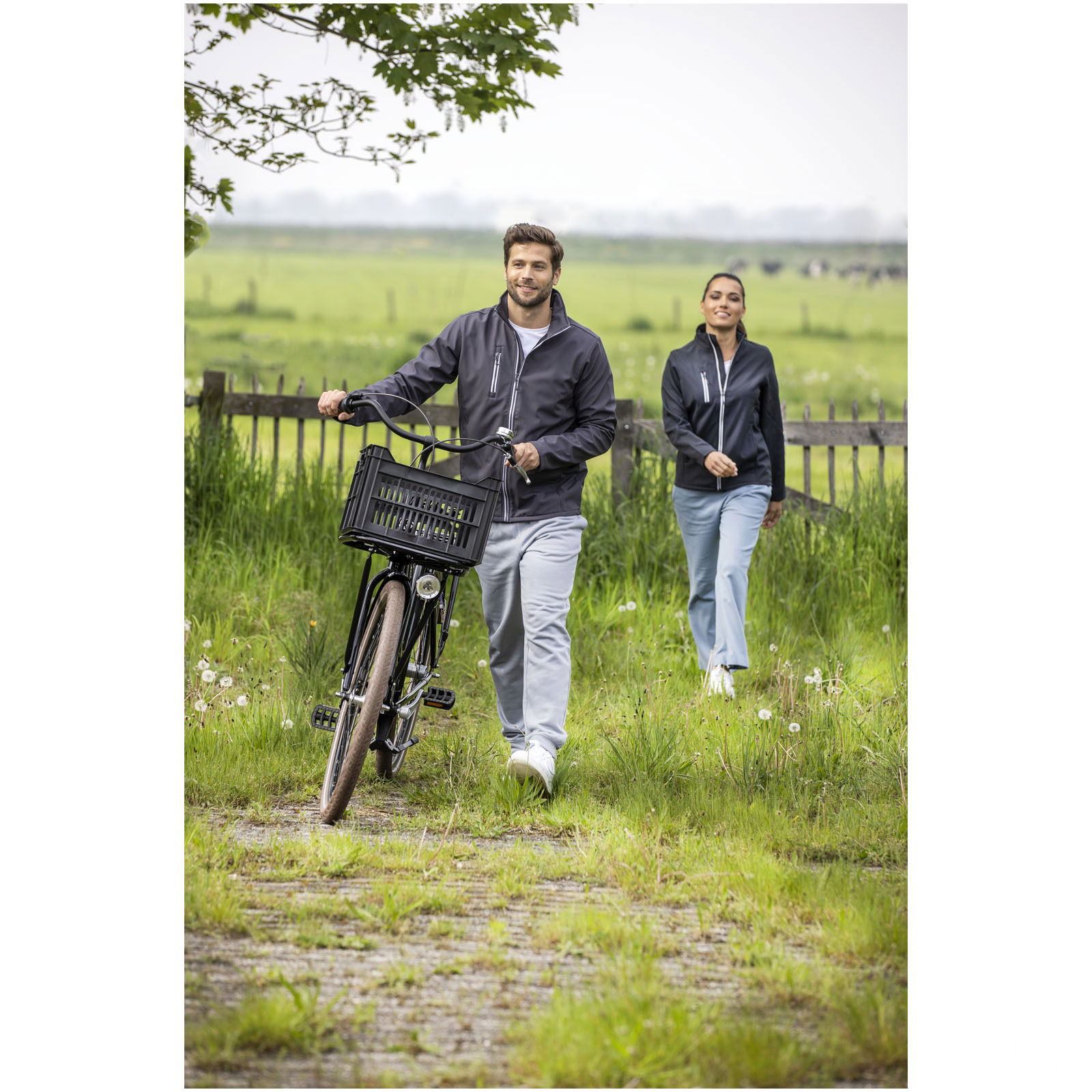 Orion softshelljakke herre med trykk