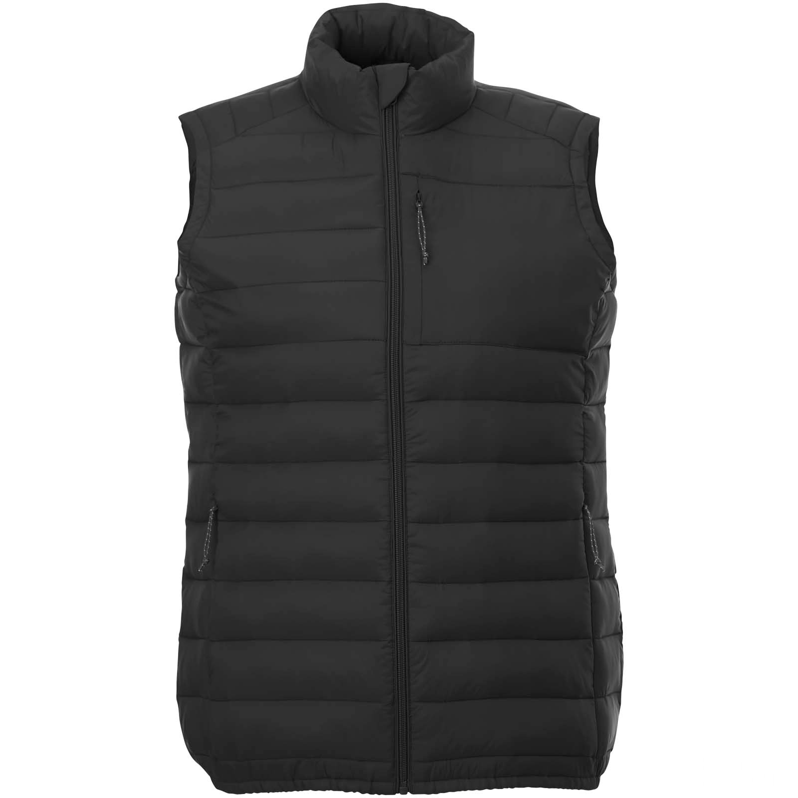 Pallas vest dame av resirkulerte materialer med trykk - Svart, forside