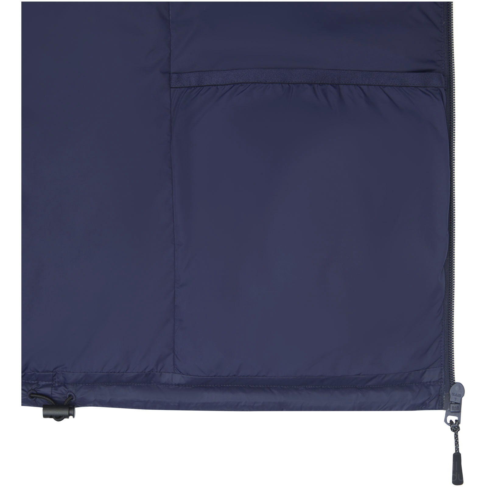 Petalite dunjakke i GRS-resirkulert materiale for herre med logo