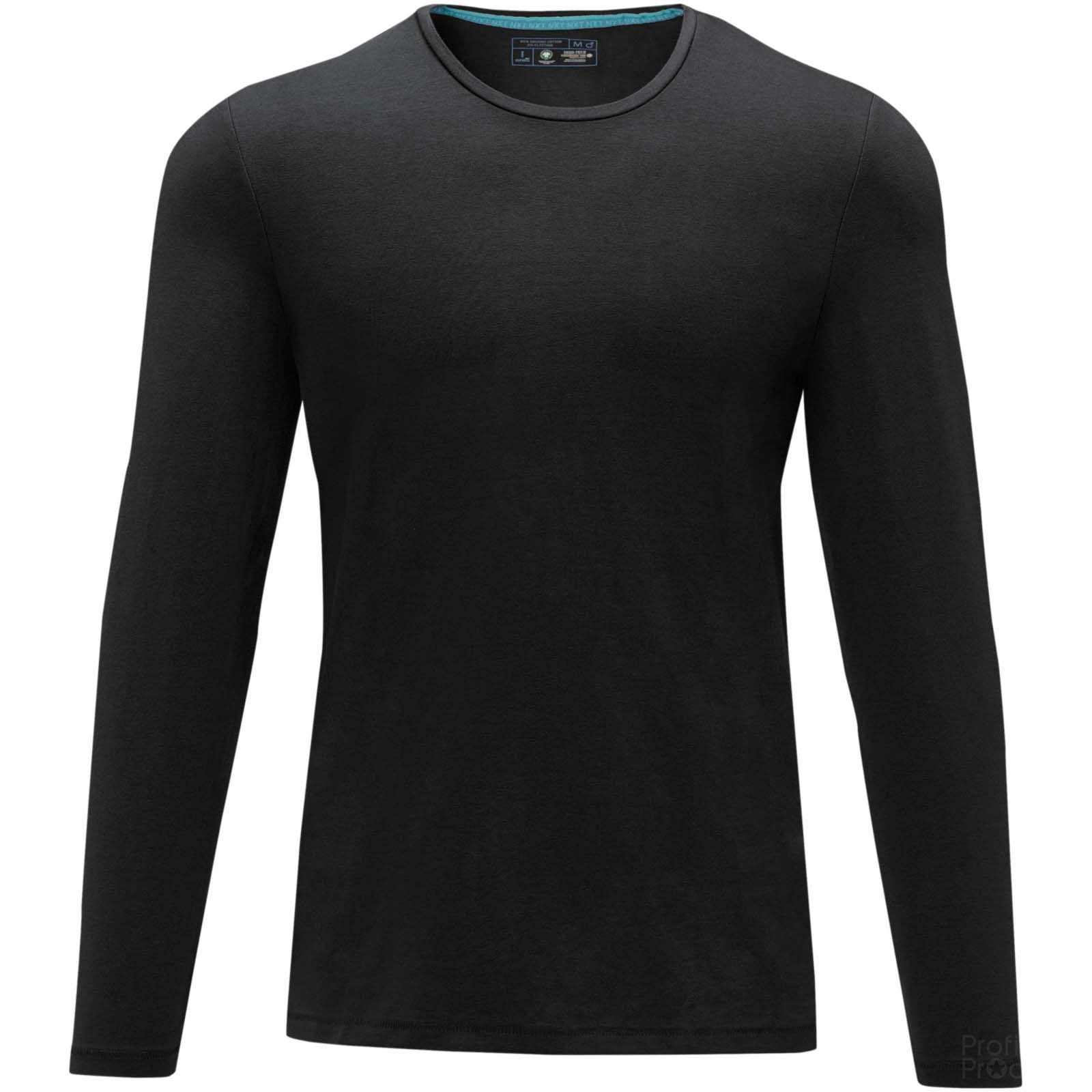Ponoka long sleeve men's organic t-shirt