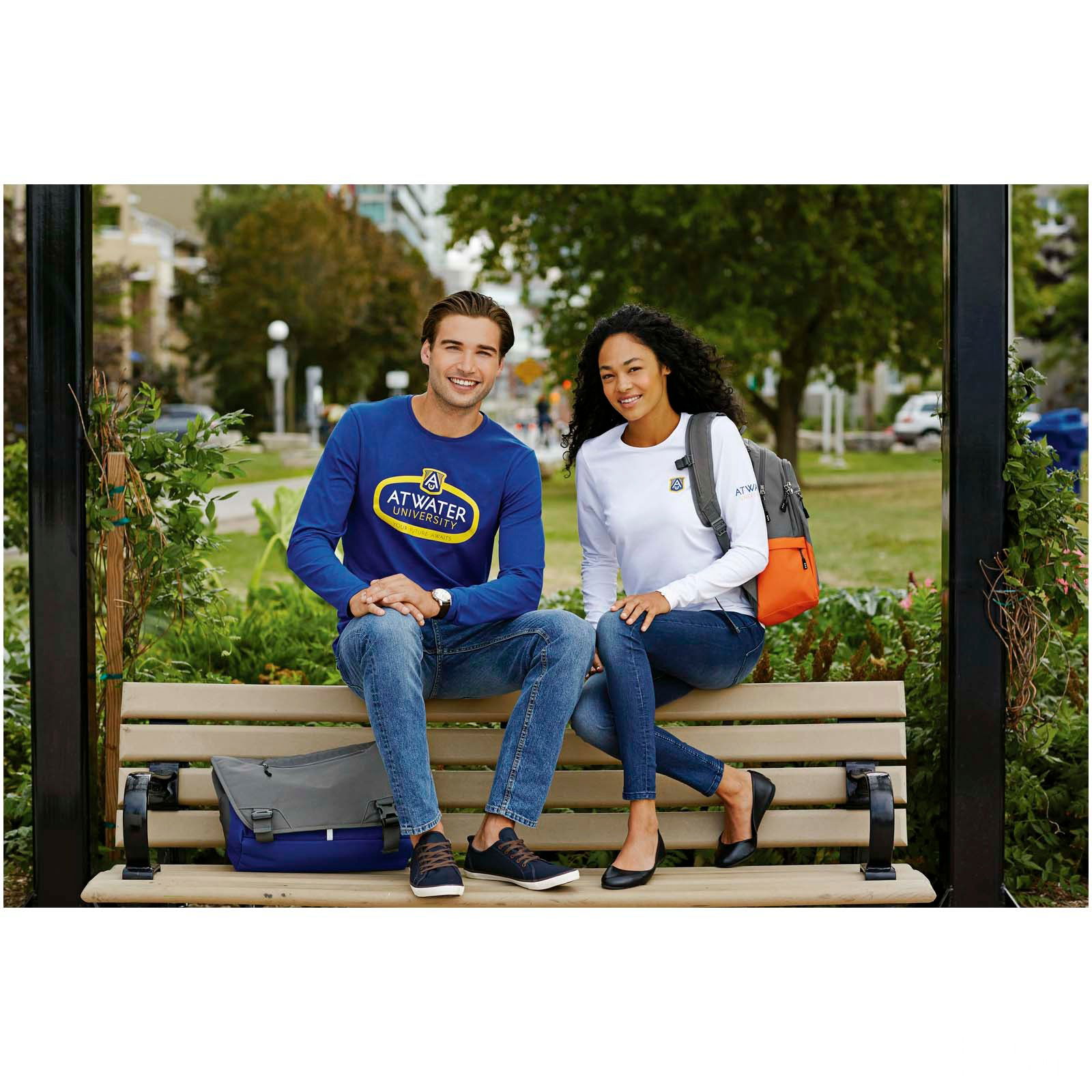 Ponoka långärmad ekologisk t-shirt herr