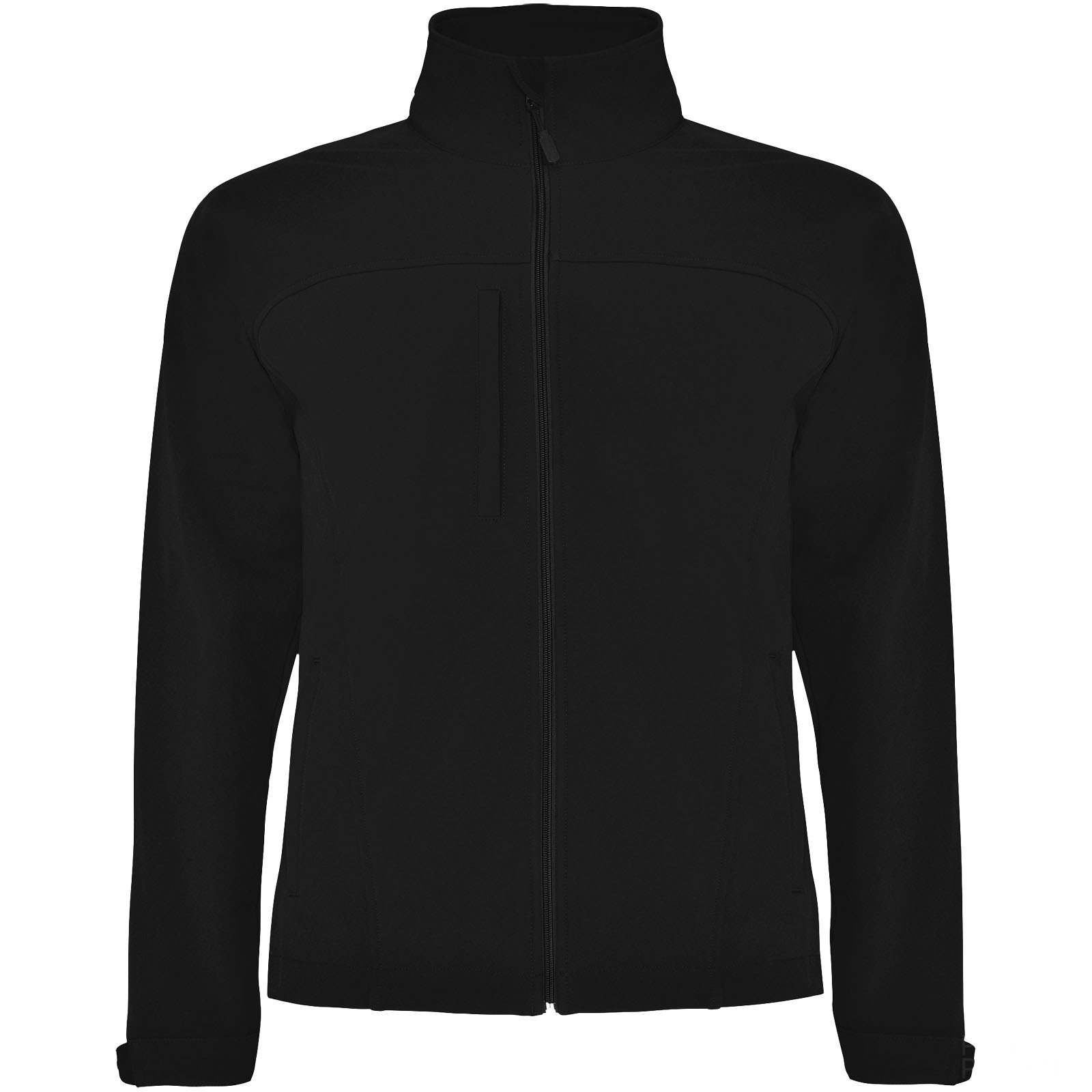 Rudolph unisex softshelljacka - Svart med tryck